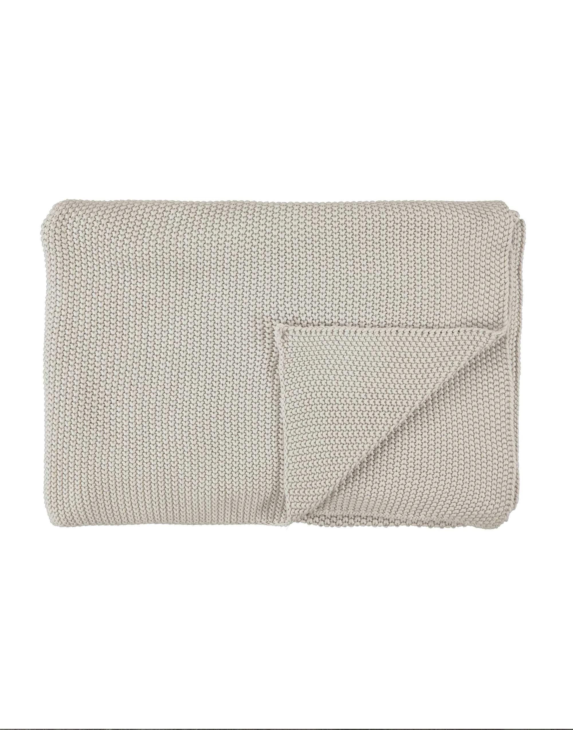 Marc O'Polo Plaider Nordic Knit Plaid i Oatmeal, 1