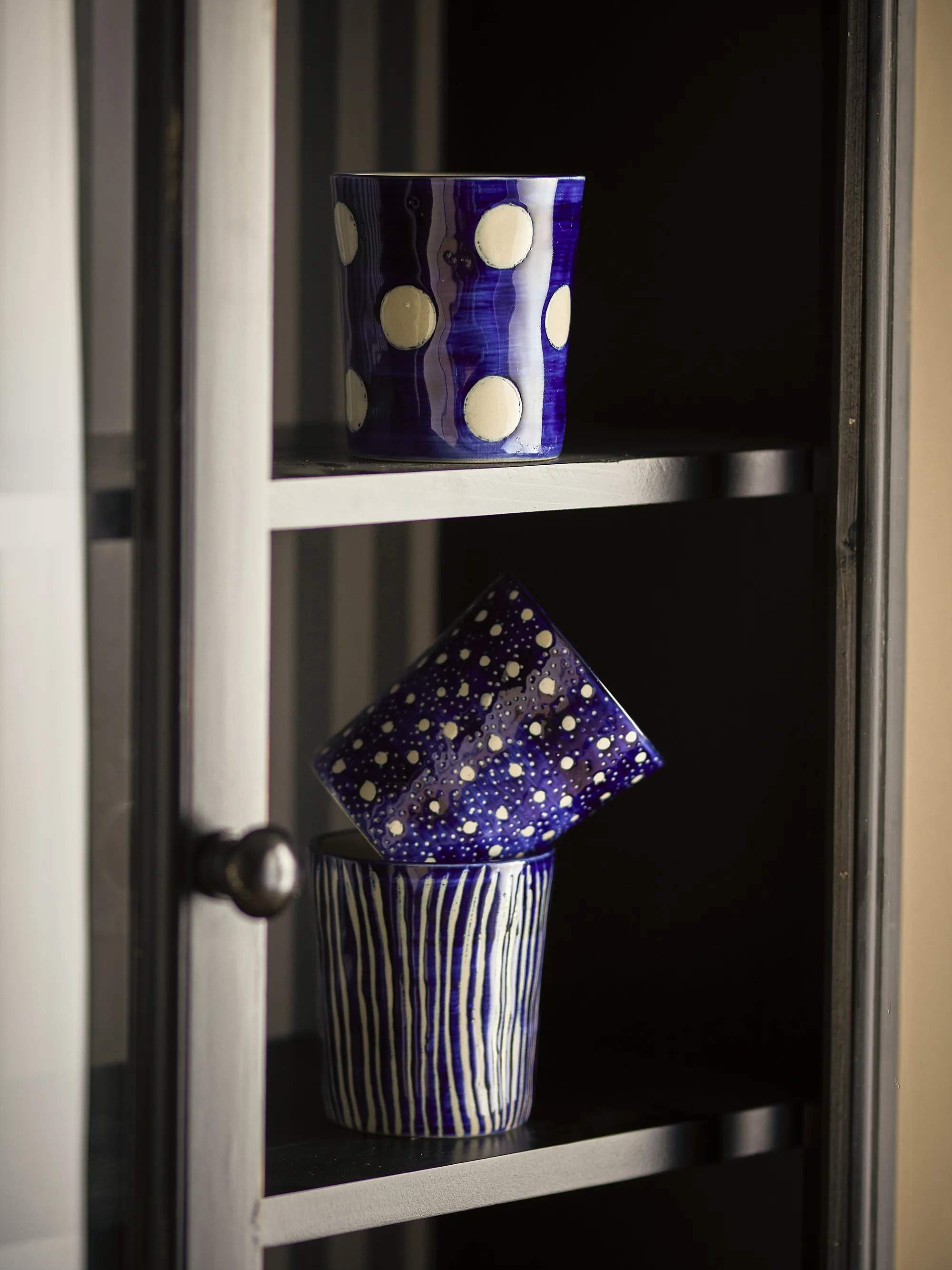 Creative Collection Krus og kopper uden hank Minoa Kop - 3 stk. i Blue, 3