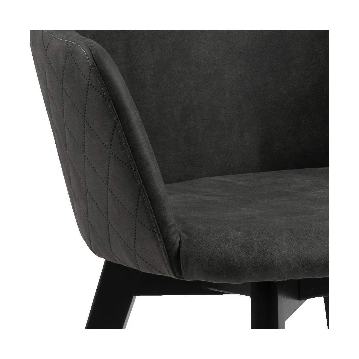 CASA Living Spisebordsstole Bella Spisebordsstol - 2 stk. i Antracit, 4