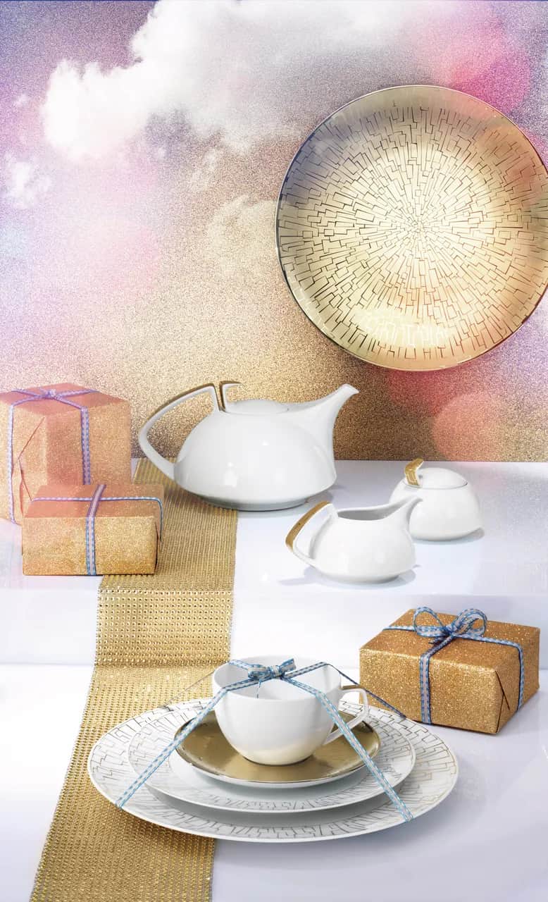 Rosenthal Serveringsfade TAC Gropius Serveringstallerken i Skin Gold, 2