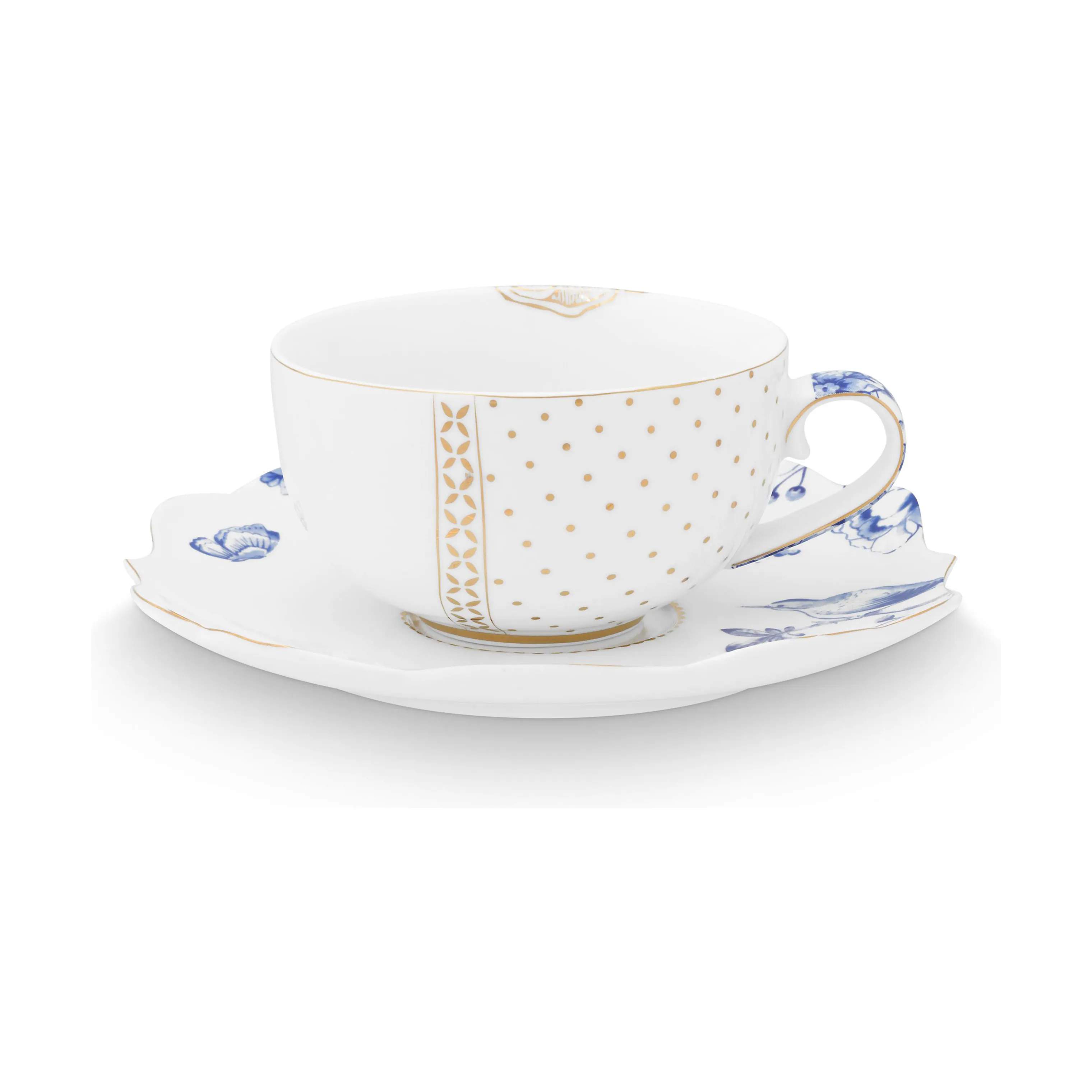 PIP Studio Krus og kopper med hank Royal Winter White Royal White Kop i white, 4