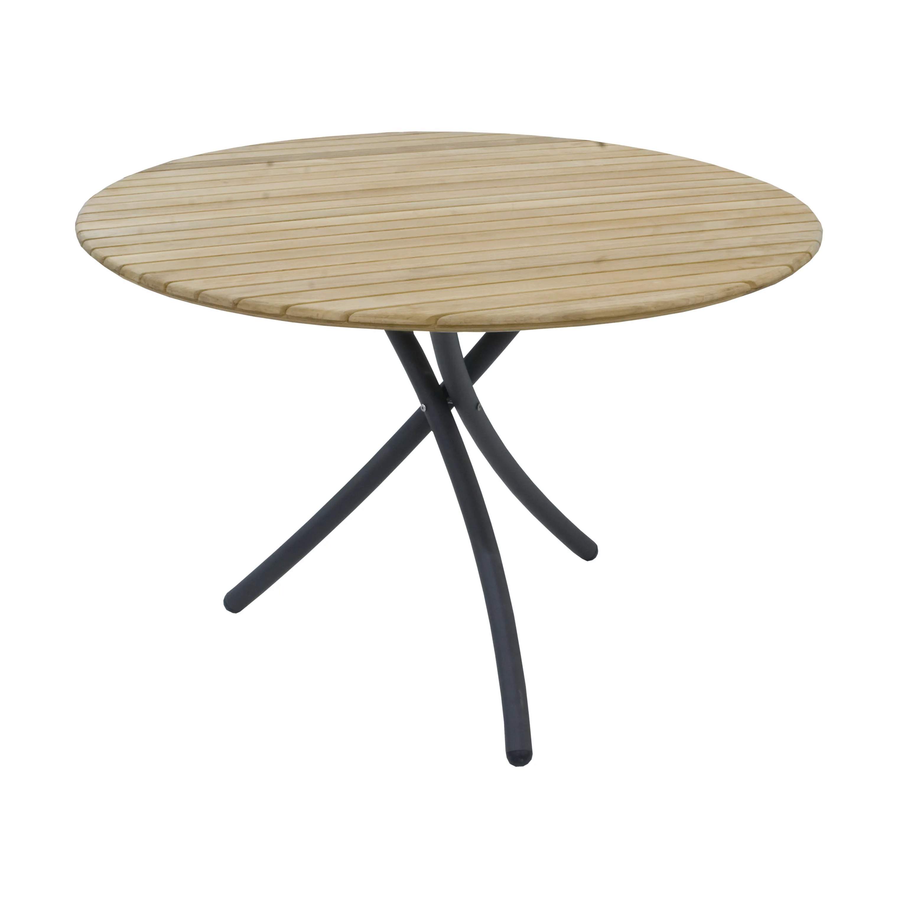 Mandalay Havespiseborde Magnolia Havebord i Antracit/Teak, H72 x Ø110 cm, 1