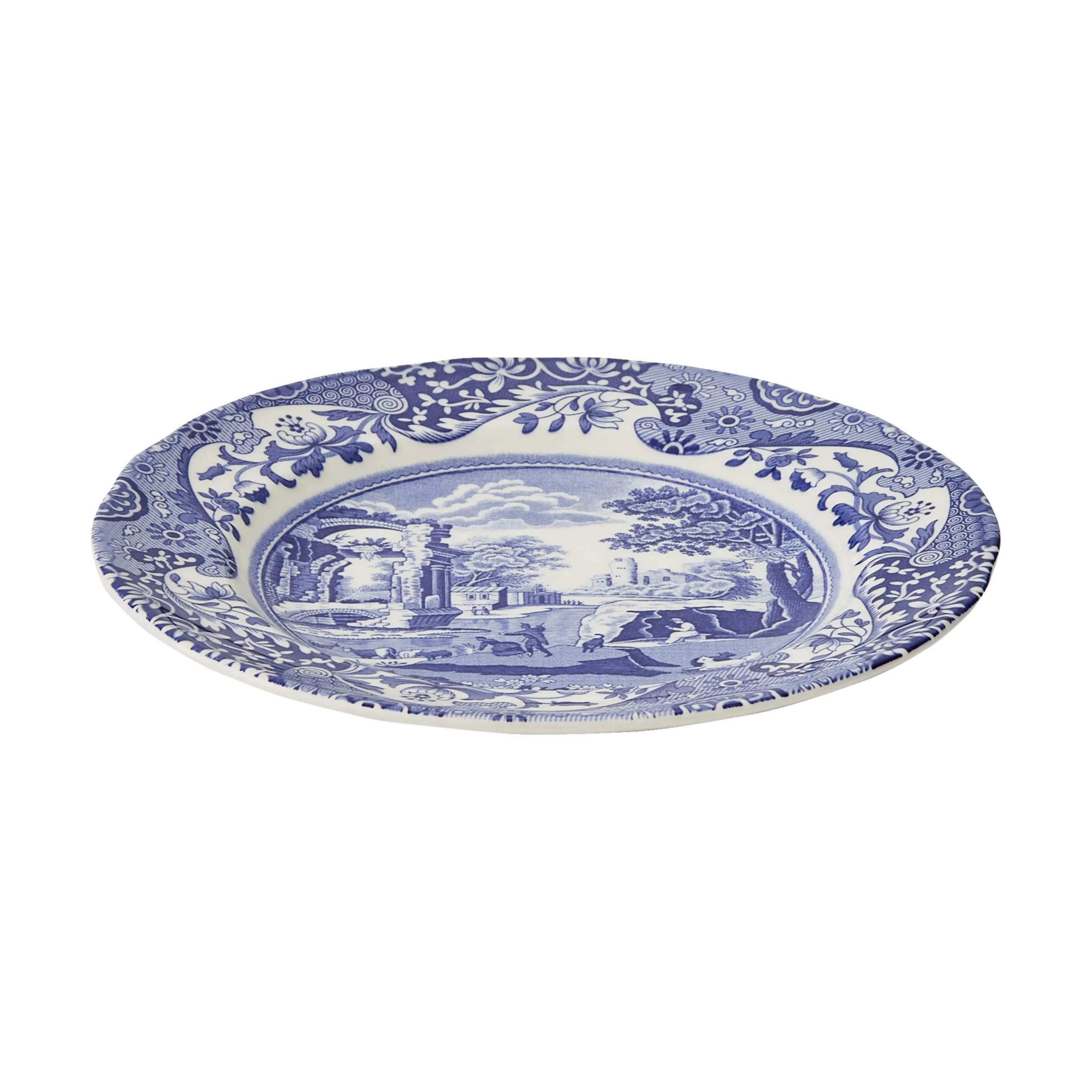 Spode Kagetallerkener Blue Italian Blue Italien Desserttallerken i Blå/hvid, 1