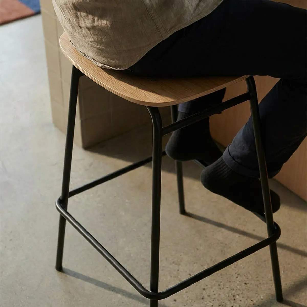SACKit Barstole Frame Bar Stool Frame Barstol i Natur, 73 cm, 3