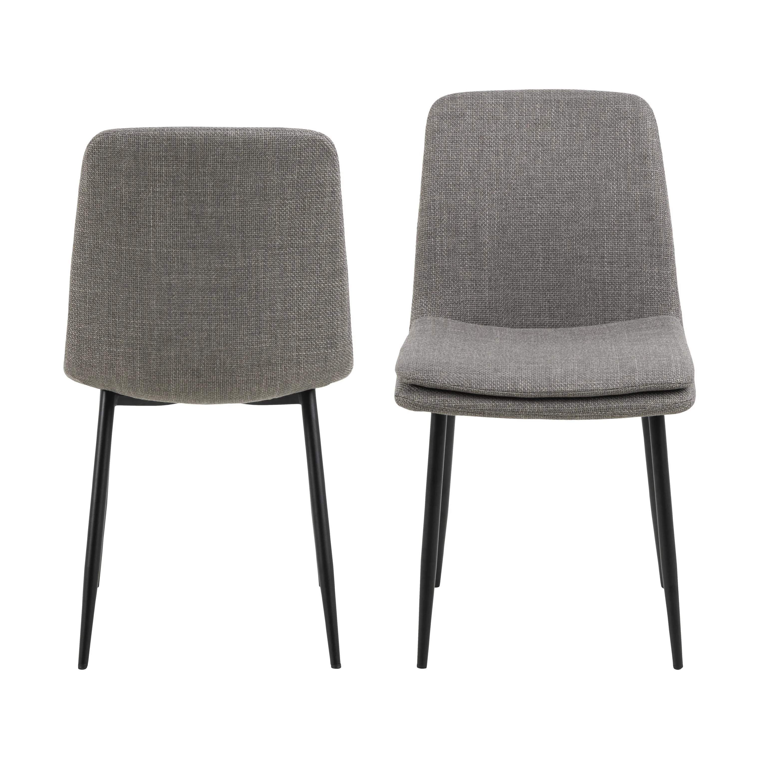 CASA Living Spisebordsstole Becca Spisebordsstol - 4 stk. i Gråbrun, 4 stk., 4