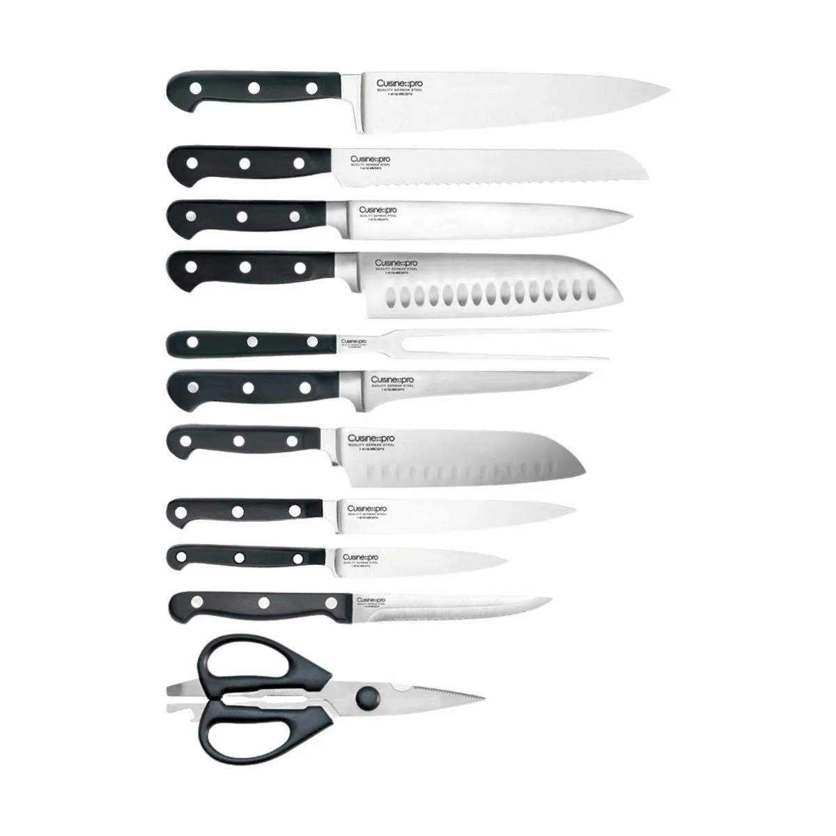 THE CUSTOM CHEF™ Knivblokke med knive Cuisine::pro®
Sabre™ Cuisine::pro Sabre™ Knivblok - 19 dele i 19 stk., 3