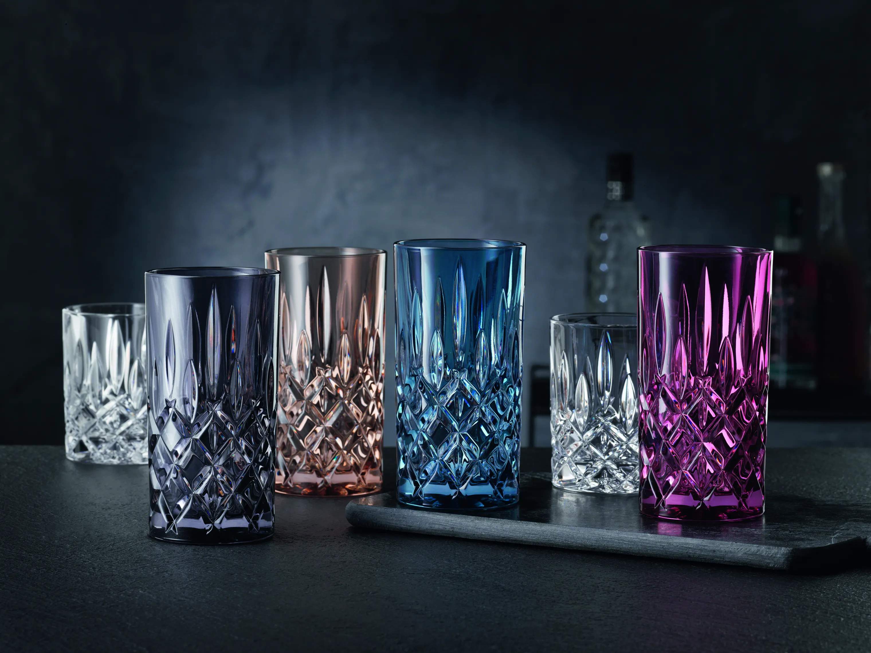 Nachtmann Highball glas Noblesse Longdrinkglas - 2 stk. i Grå, 3