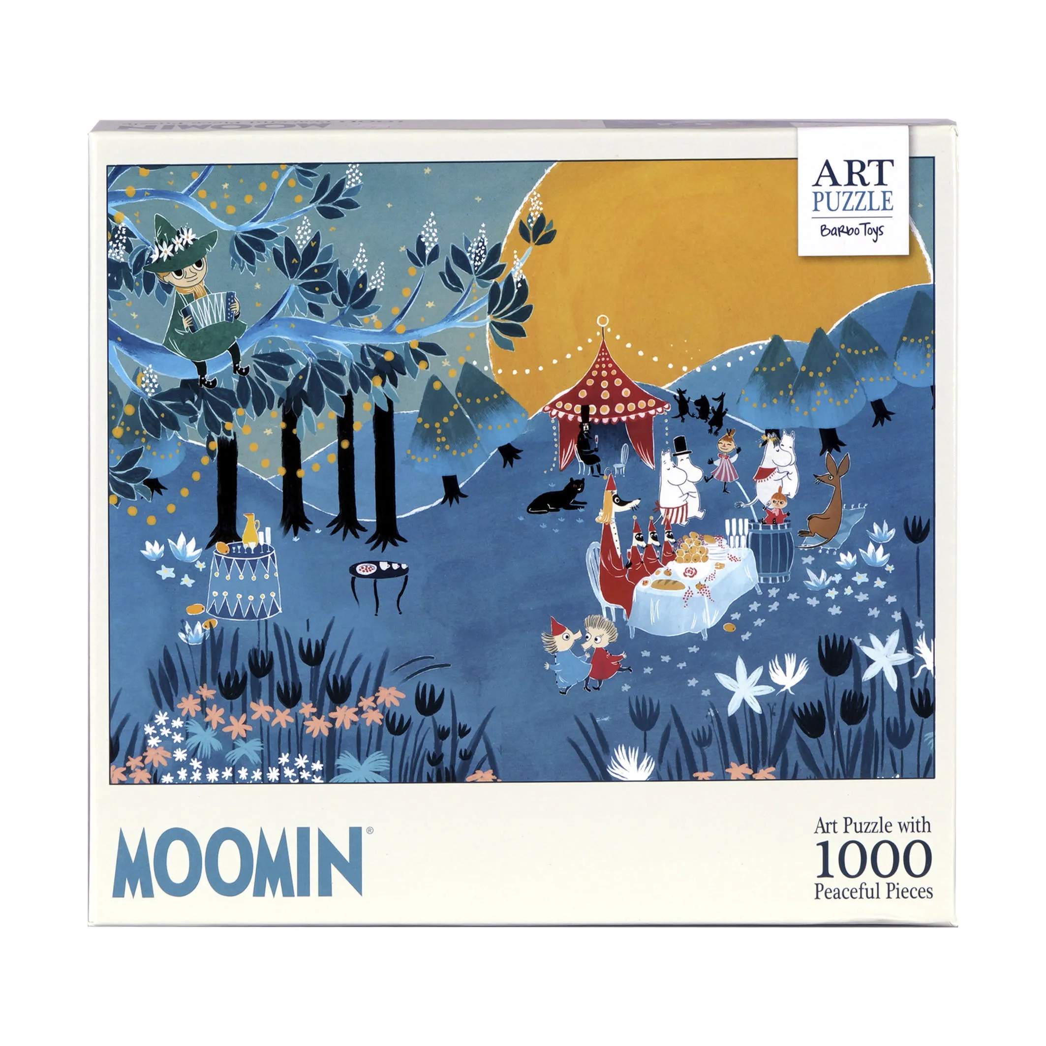 Puslespil - Moomin, skovblå, large