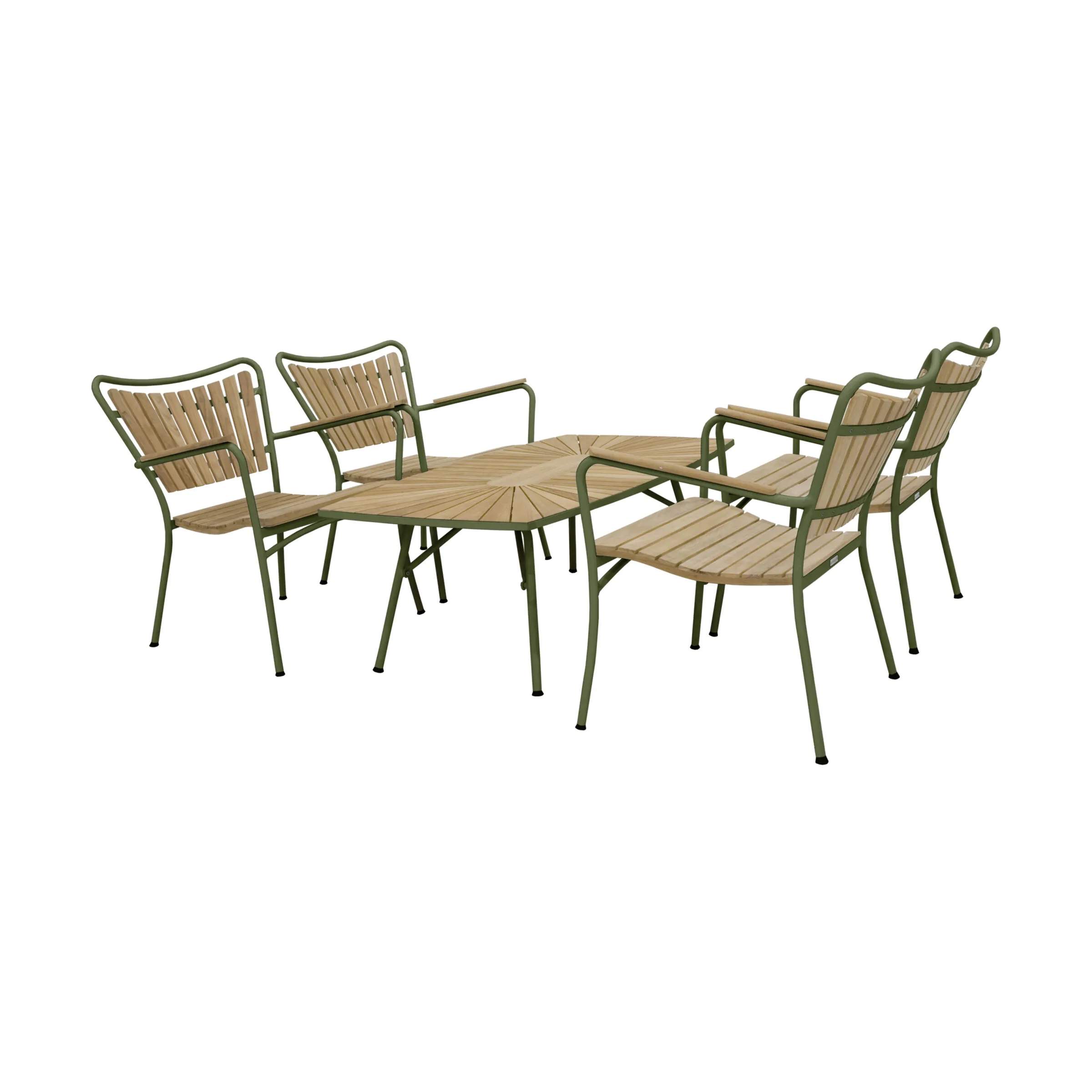 Mandalay Loungesæt Marguerit Loungesæt - 5 dele i olivengrøn, 1