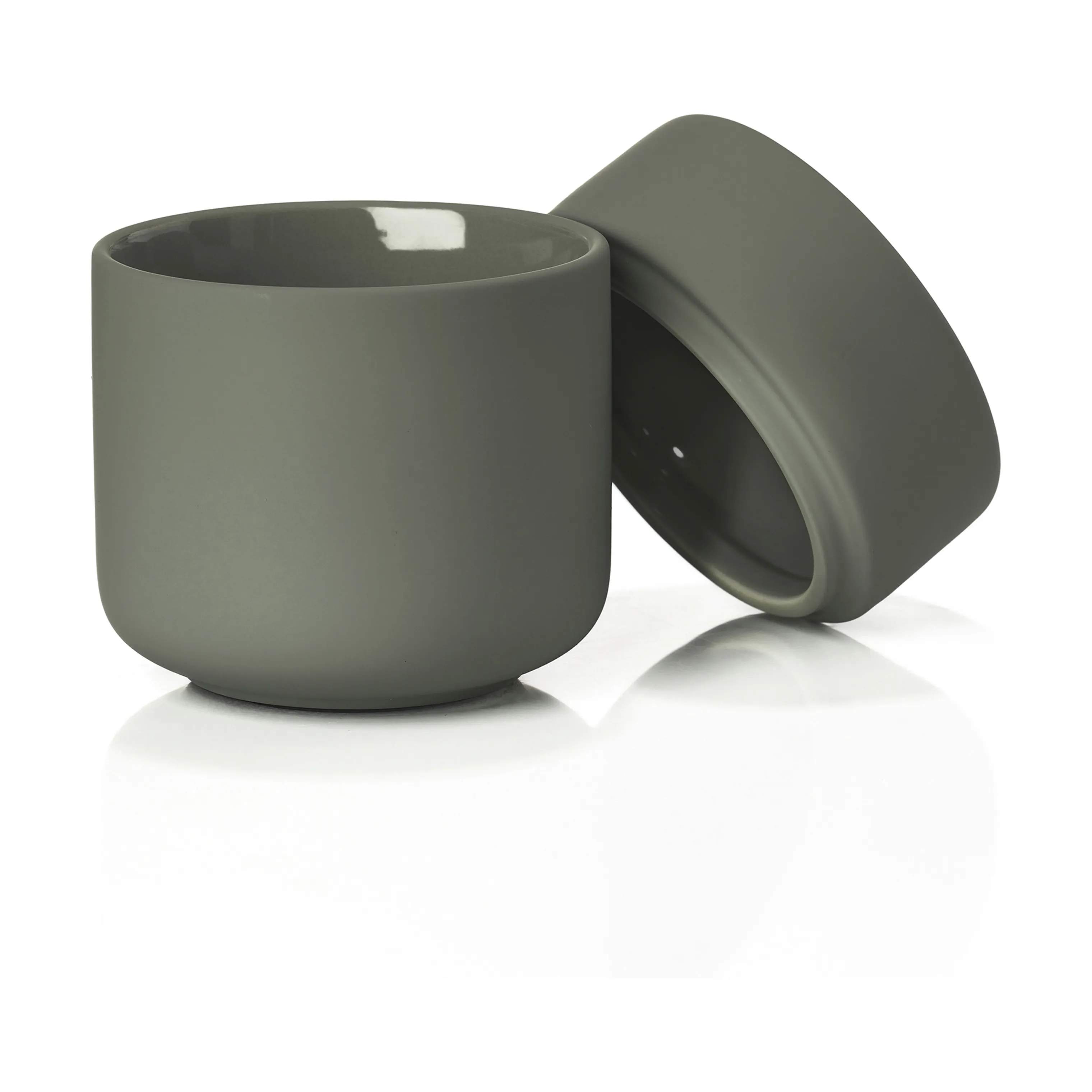 Zone Krukker med låg Ume Krukke m. låg i Olive Green, 3