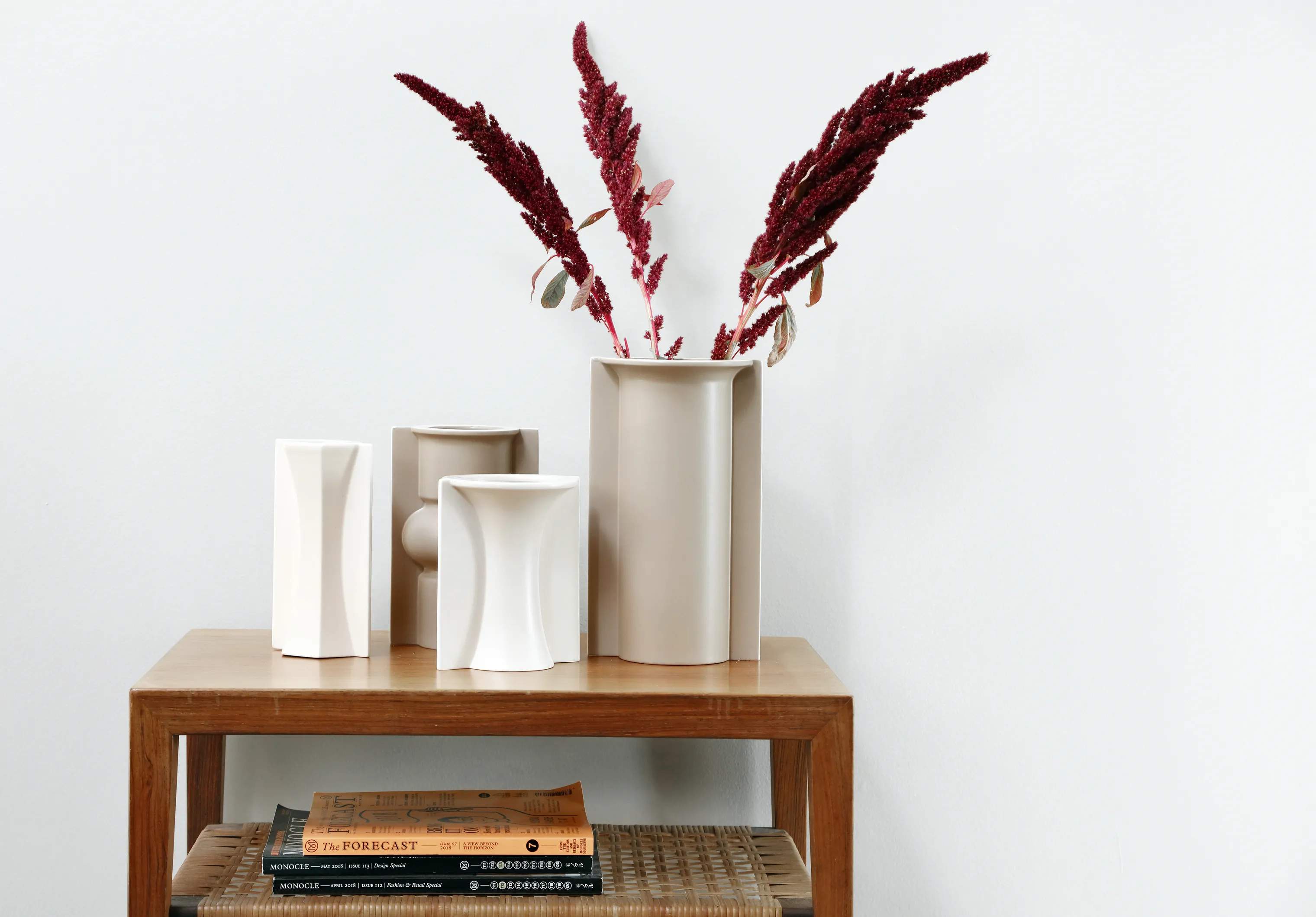 CASA Living Vaser Desert Home Vase i Mat mocca, 10,5 cm, 2