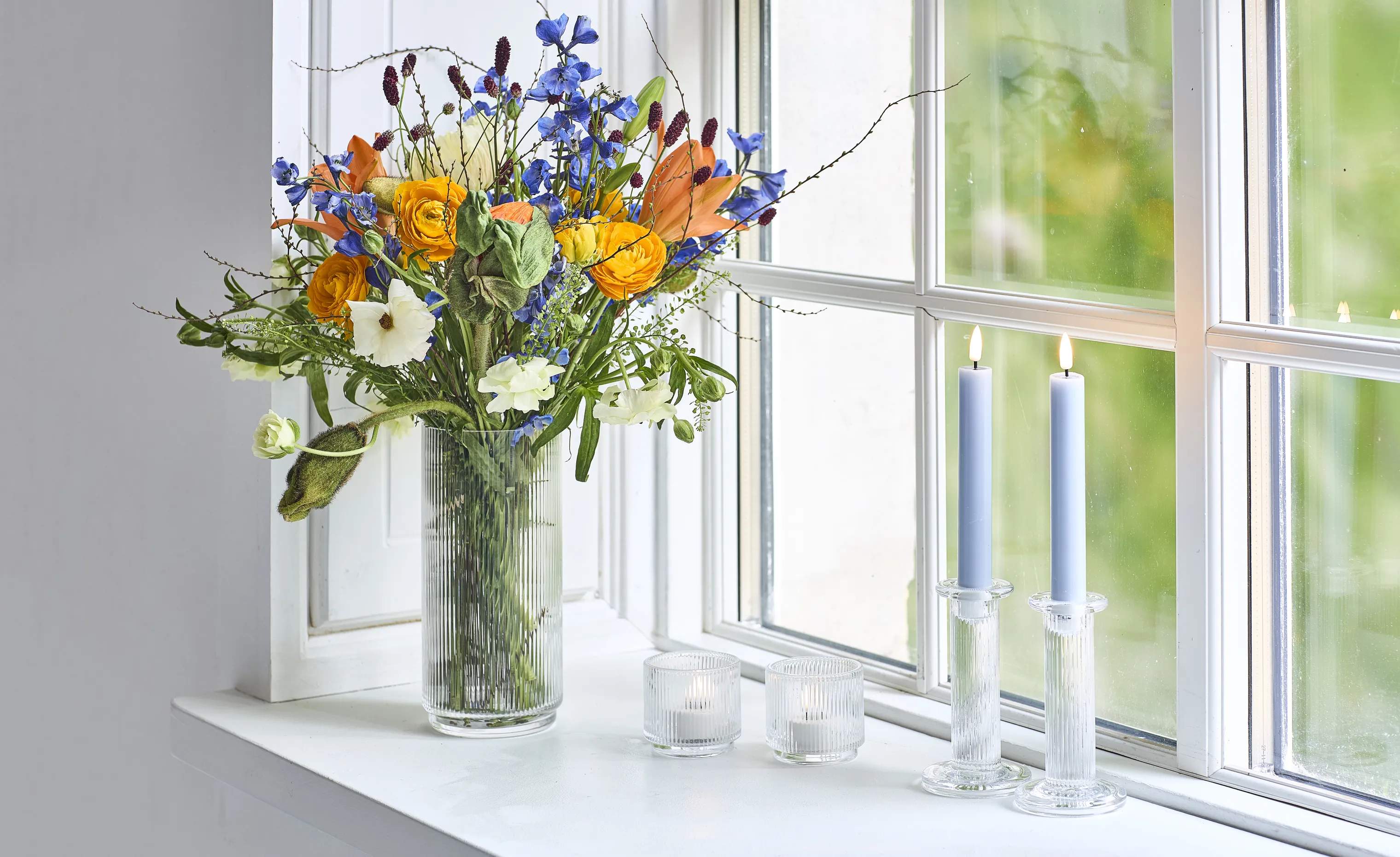 Stelton Fyrfadsstage Pilastro Fyrfadsstage - 2 stk. i Klar, 3