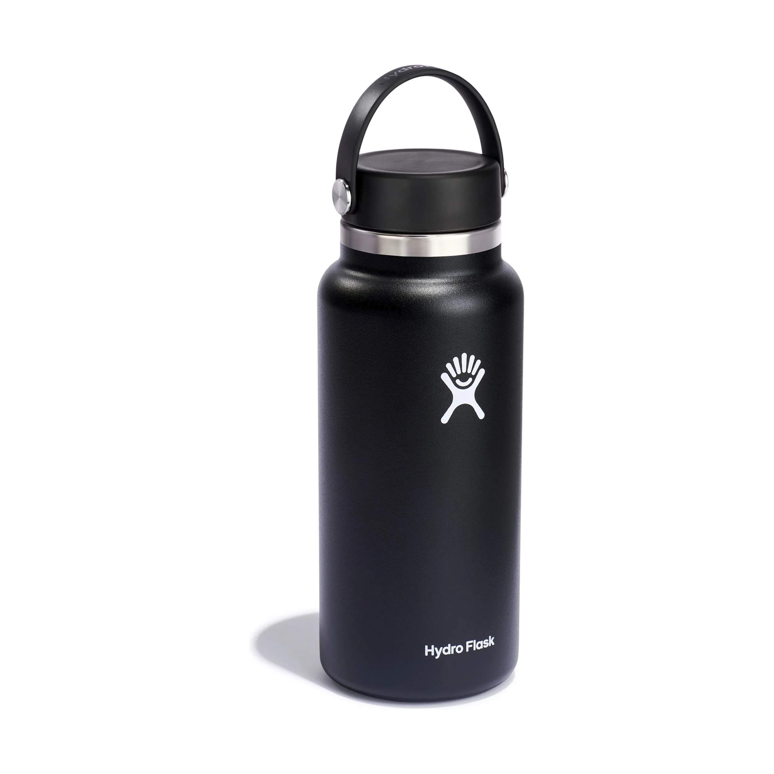 Hydro Flask To go kopper Wide Mouth Flex Termodrikkedunk i Sort/stål/hvid, 3