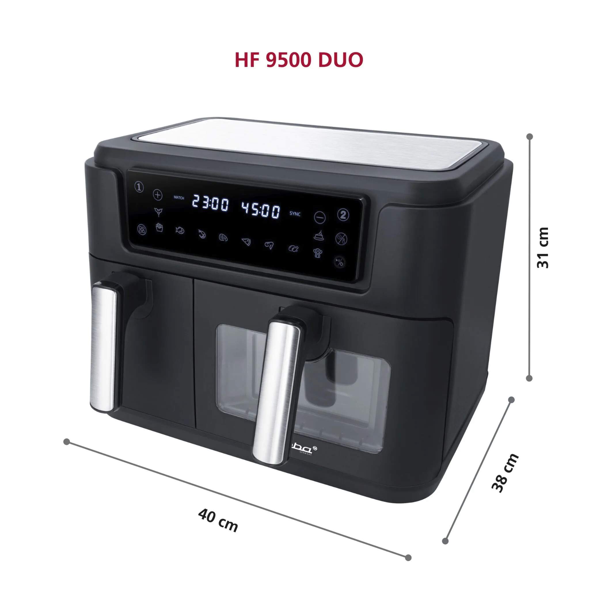 Steba Airfryers Duo Airfryer i Sort, 7