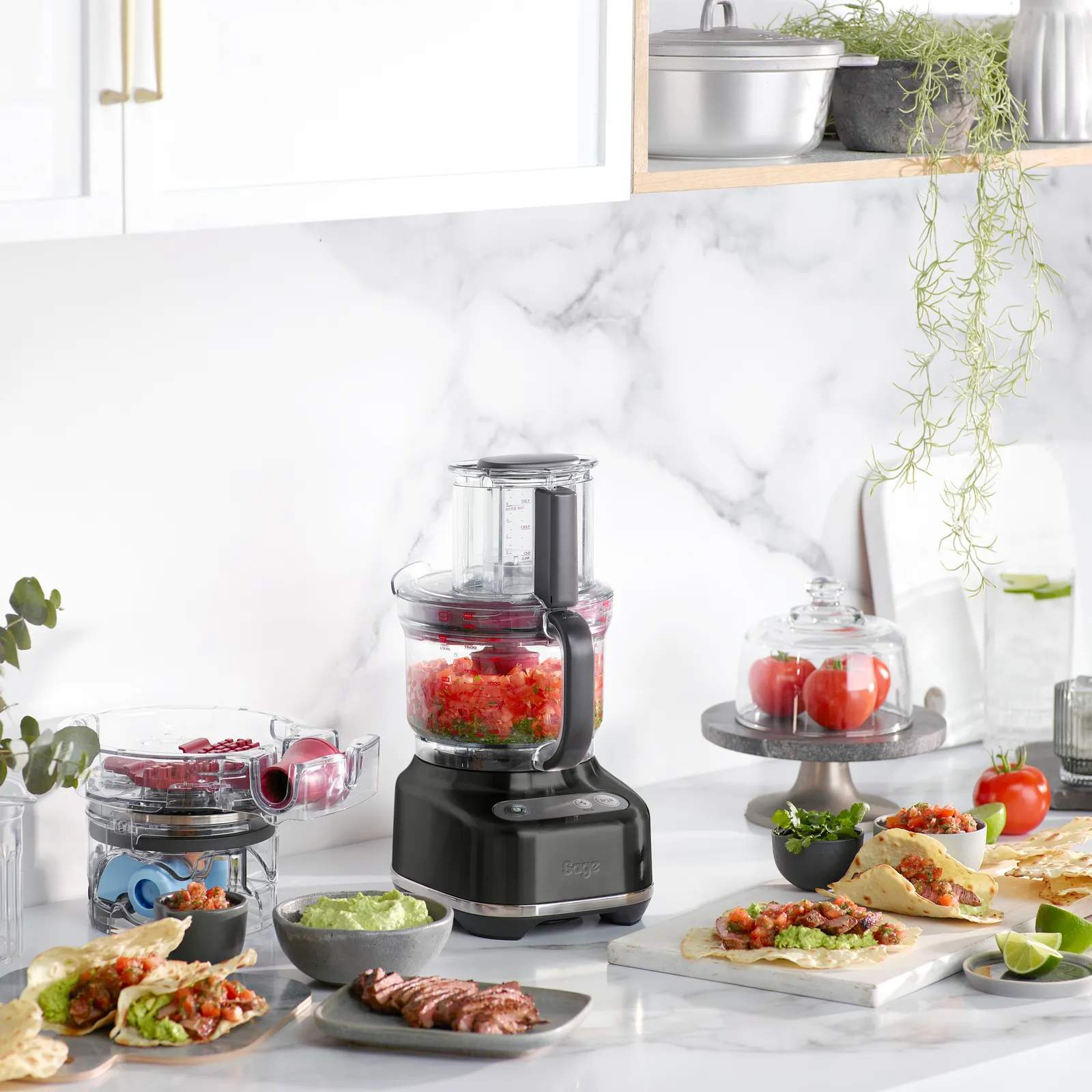 Sage Foodprocessorer Paradice 9 Foodprocessor i Black Truffle, 2
