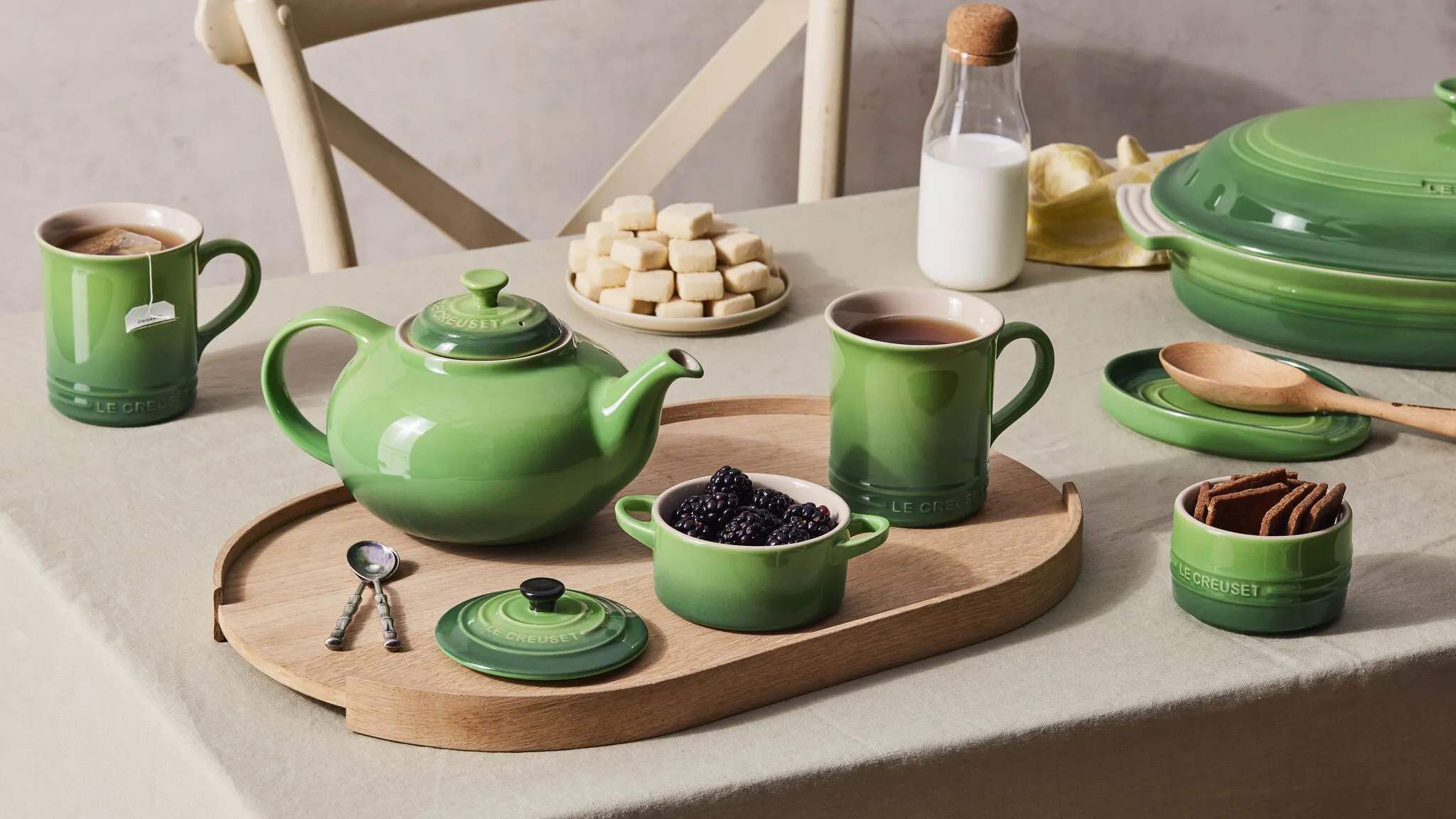Le Creuset Øvrigt køkkengrej Oval Grydeskeholder i Bamboo, 2
