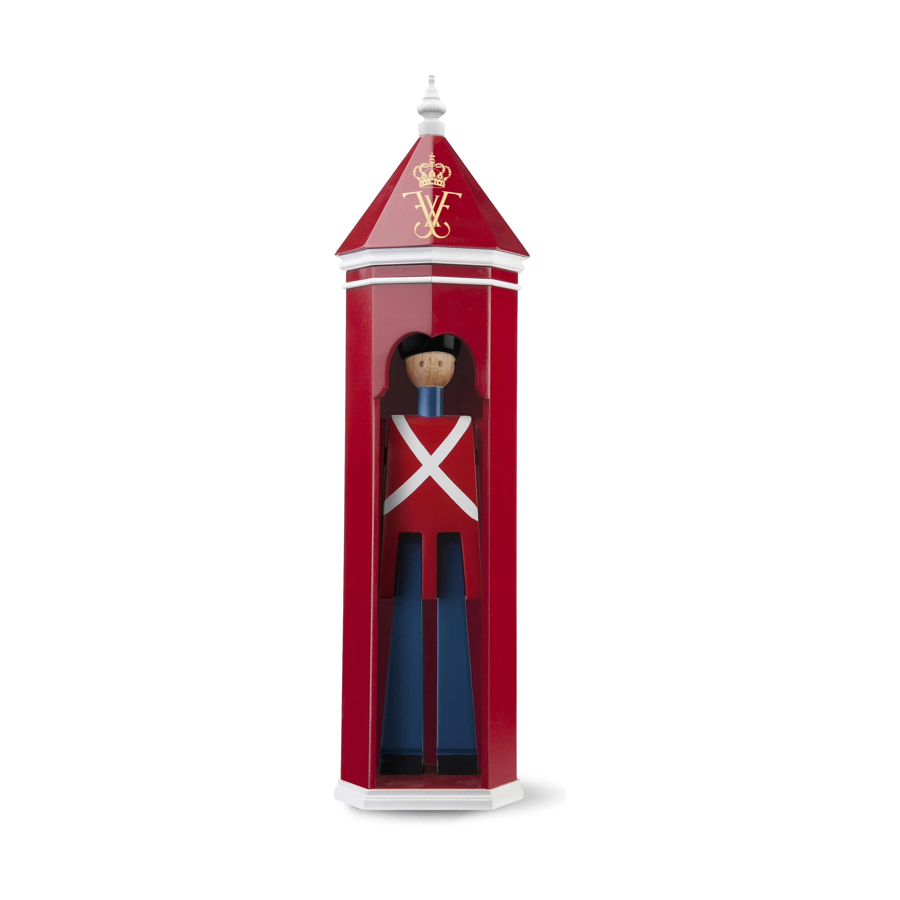 Kay Bojesen Øvrige figurer Figurines Frederik 10 skilderhus i Rød/Hvid, 3