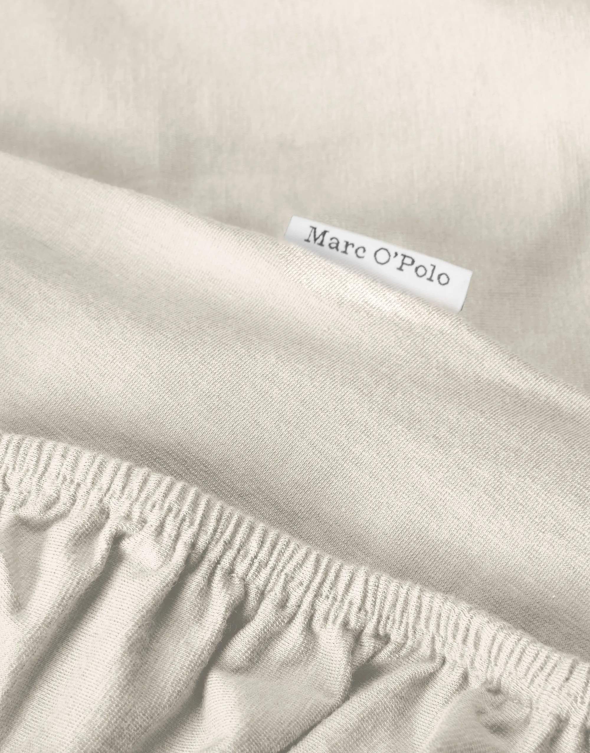 Marc O'Polo Lagner Premium Organic Jersey Boxlagen i Ecru, 180/200 x 200/220 cm, 1