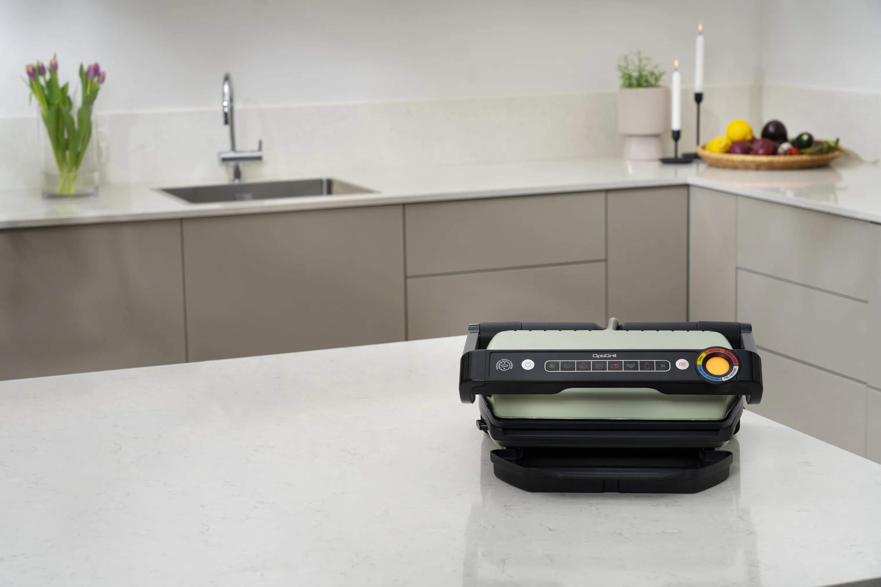 OBH Nordica Bordgrill OptiGrill Bordgrill i Sort/grøn, 6