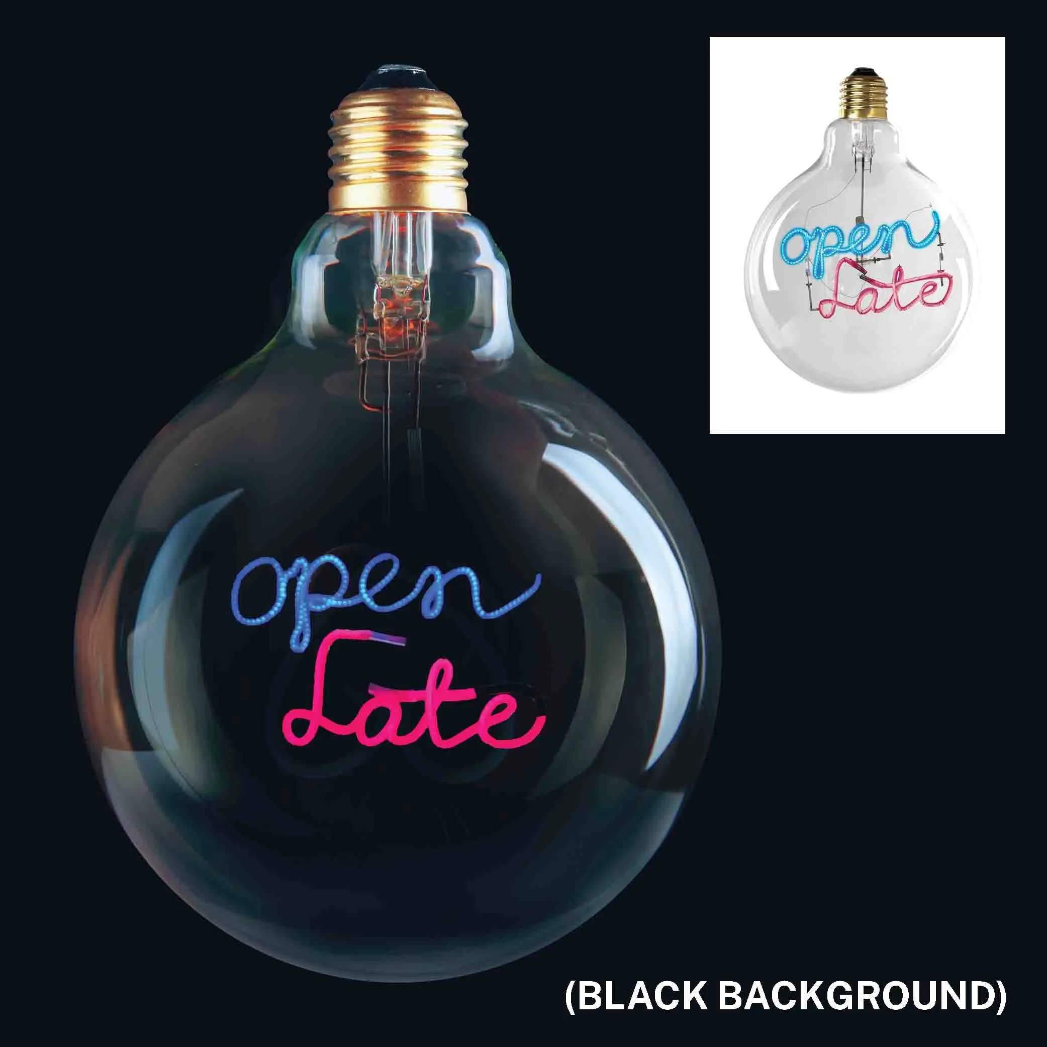 Halo Design LED-pærer Colors Open Late LED Lyspære i Klar, 1