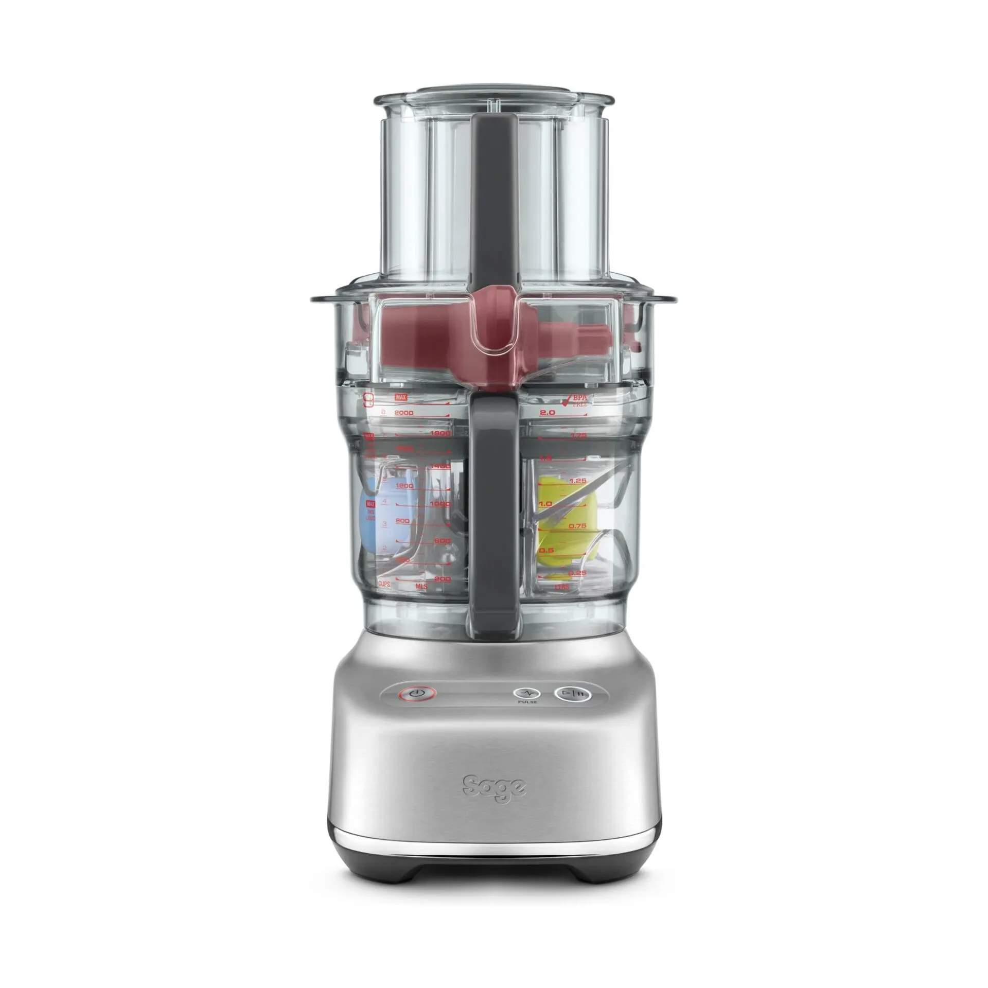 Sage Foodprocessorer Paradice 9 Foodprocessor i Brushed Stainless Steel, 5