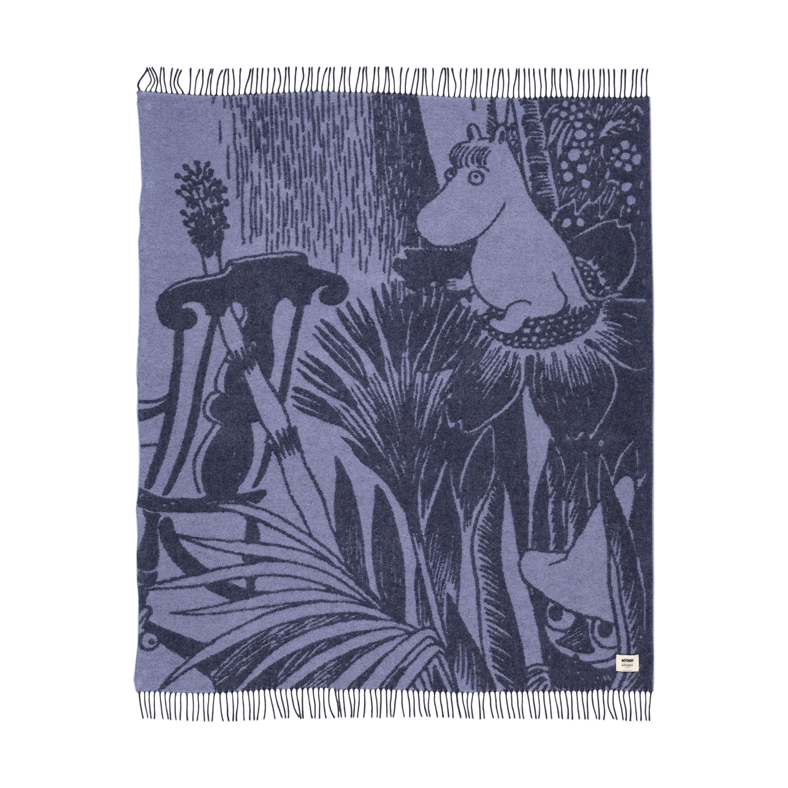 Moomin Arabia Sengetæpper Mystisk skov Tæppe i Blå, 1