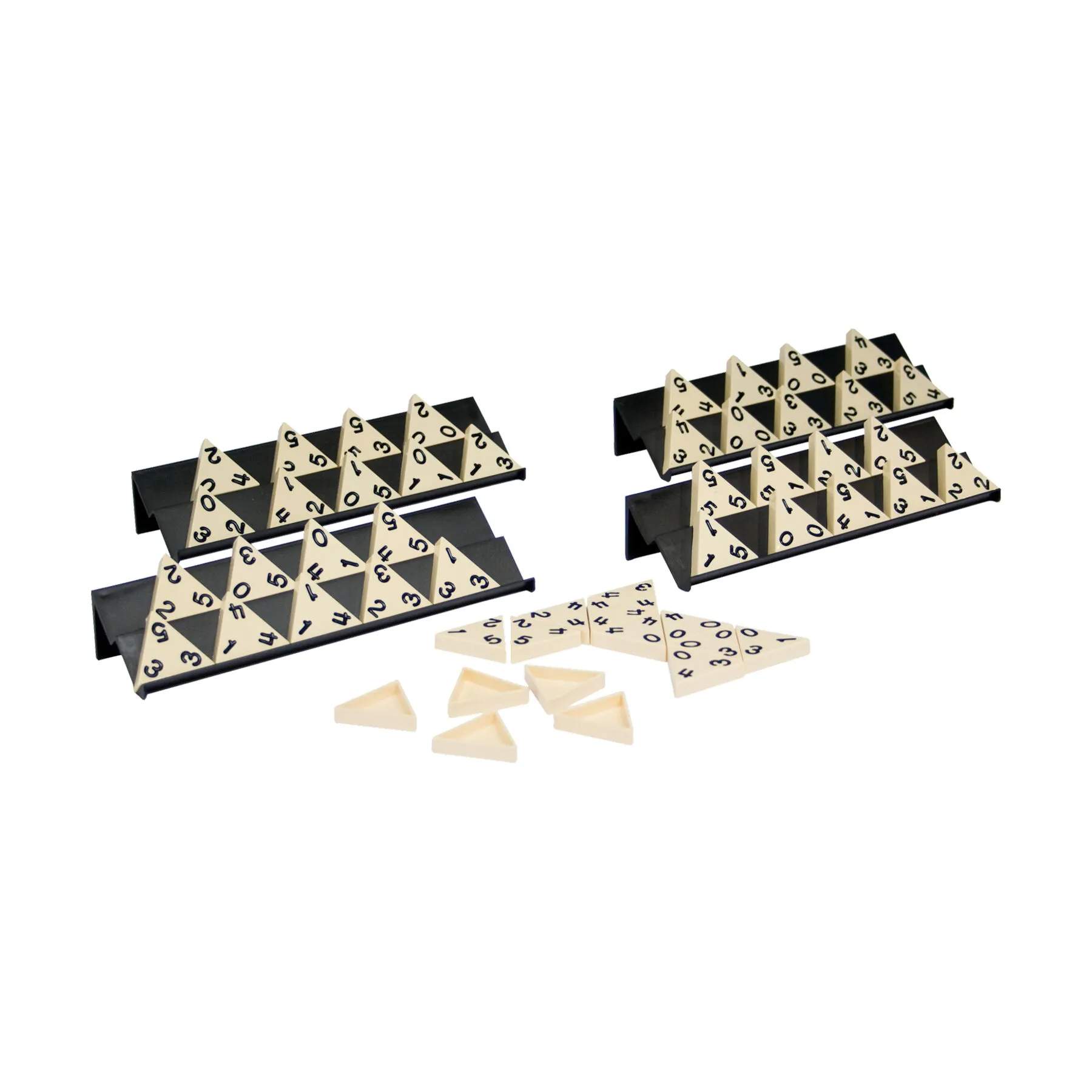 Spilbræt Spil Brætspil - Triominos - Domino i trekanter i Multifarvet, 3