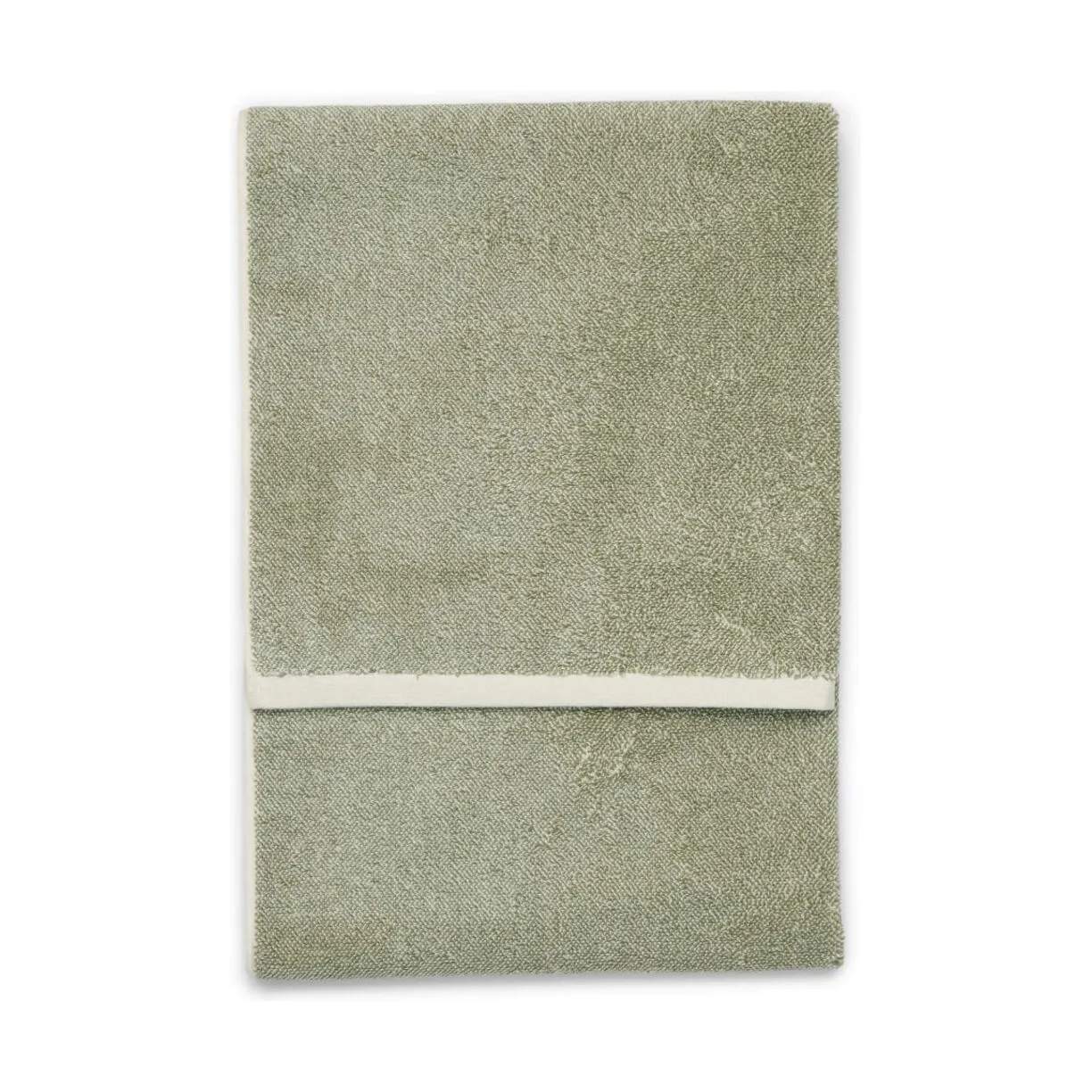 Marc O'Polo Håndklæder Timeless melange Håndklæde i Grøn, B50 x L100 cm, 1