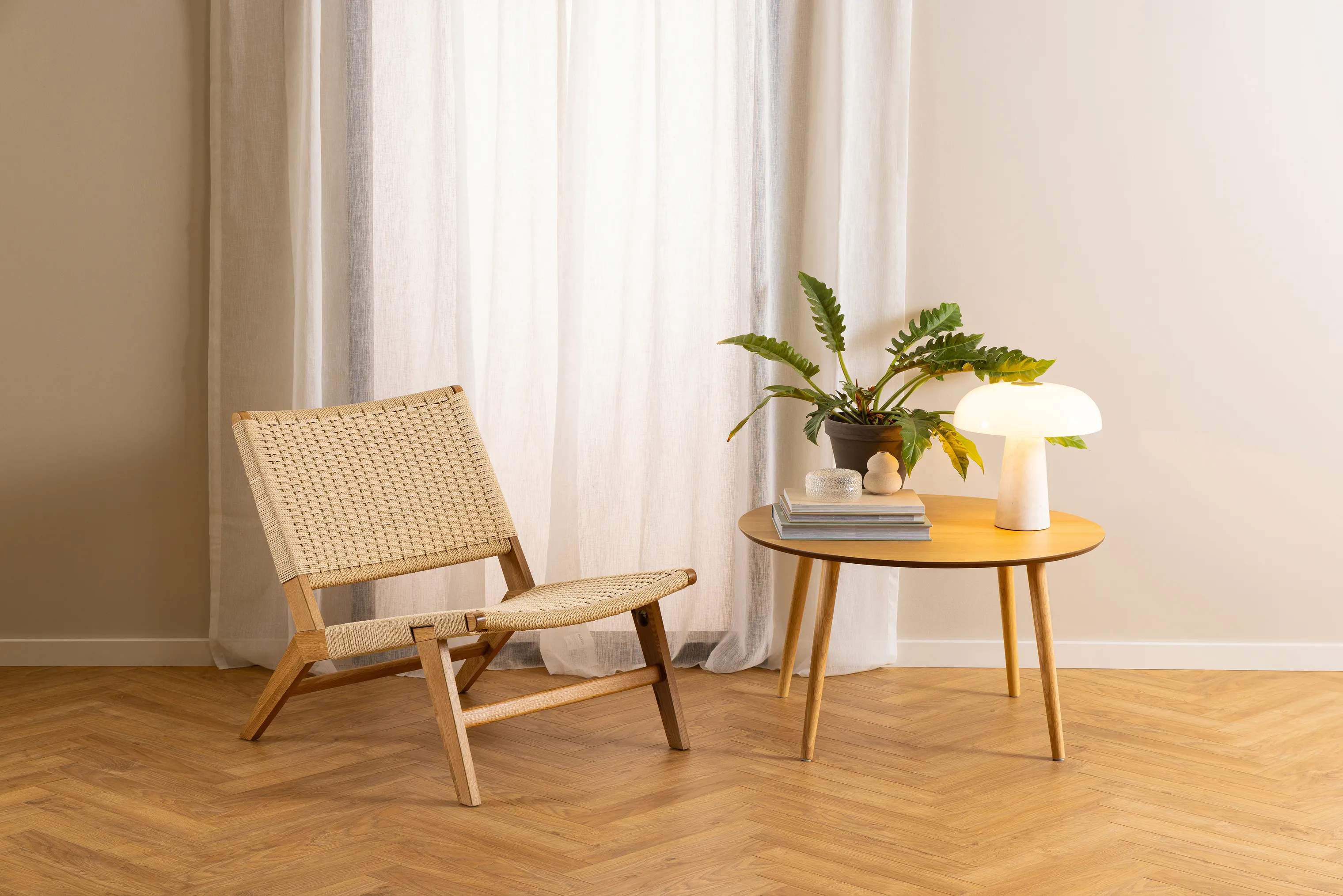 CASA Living Lænestole Carson Lounge stol i Off white, 2