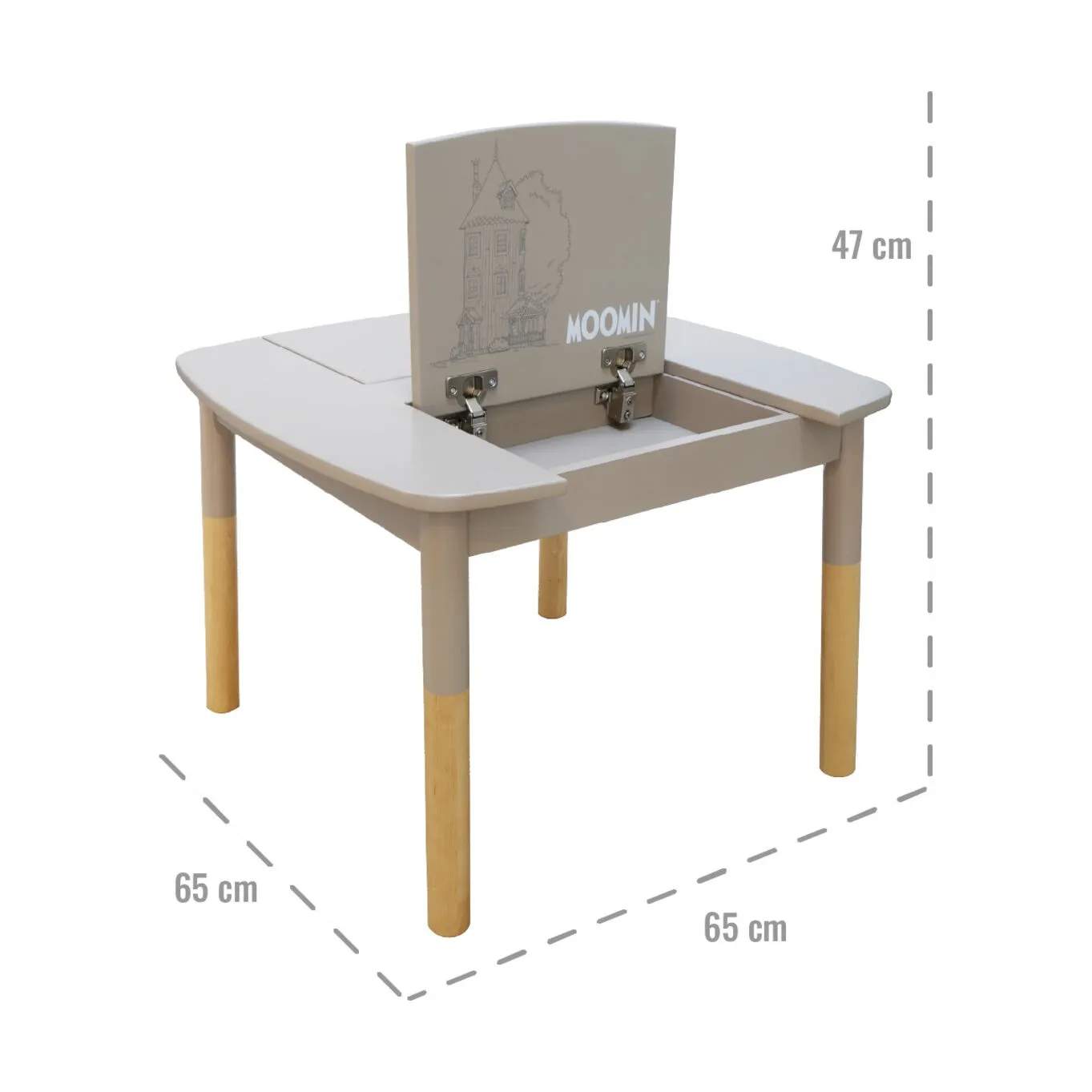 Barbo Toys Til børneværelset Mumi Bord i Natur, 4