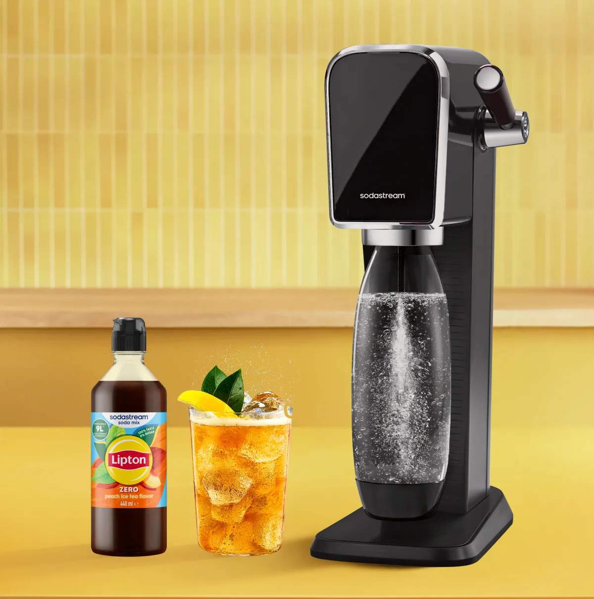 SodaStream Smagskoncentrater Sirup - Lipton Peach Zero i Lipton Peach Zero, 3