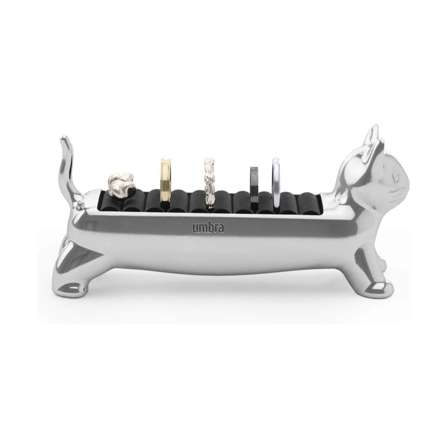 Umbra Småopbevaring Alicat Smykkeholder i chrome, 9