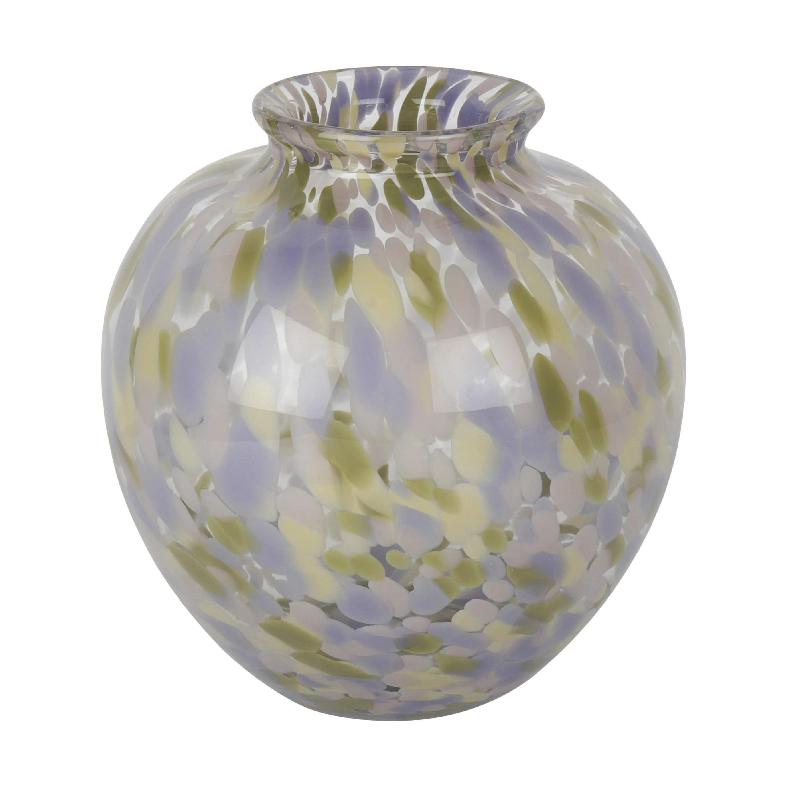Confetti Vase, lavendel/rosa/oliven, large