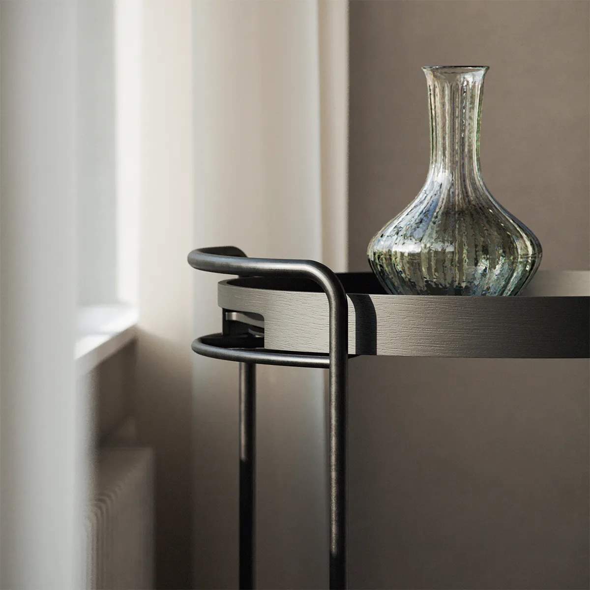 SACKit Bakker Nordic Serveringsbakke i Black Stained Oak, 3