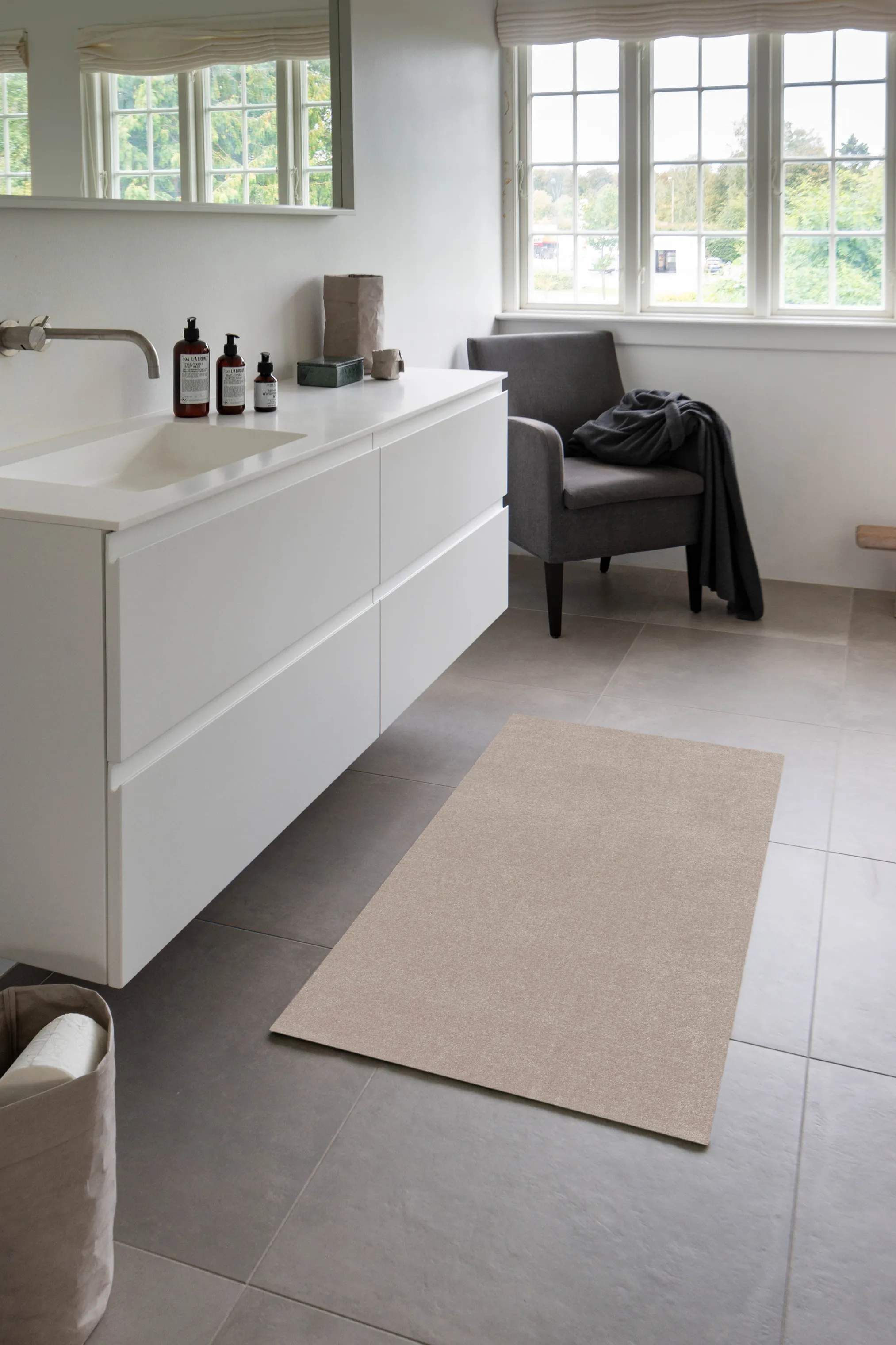 Tica Copenhagen Gulvtæpper Uni Color Løber i B67 x L120 cm, 4