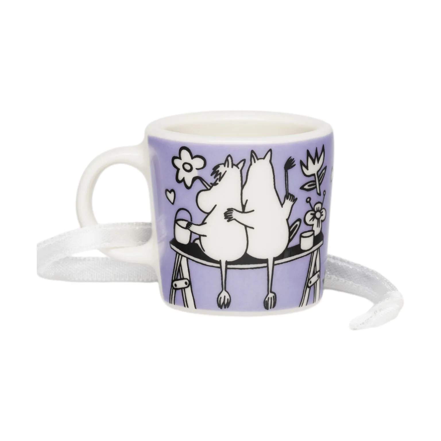 Moomin Arabia Krus og kopper med hank Love Kærlighed Minikrus i Lilla, 3