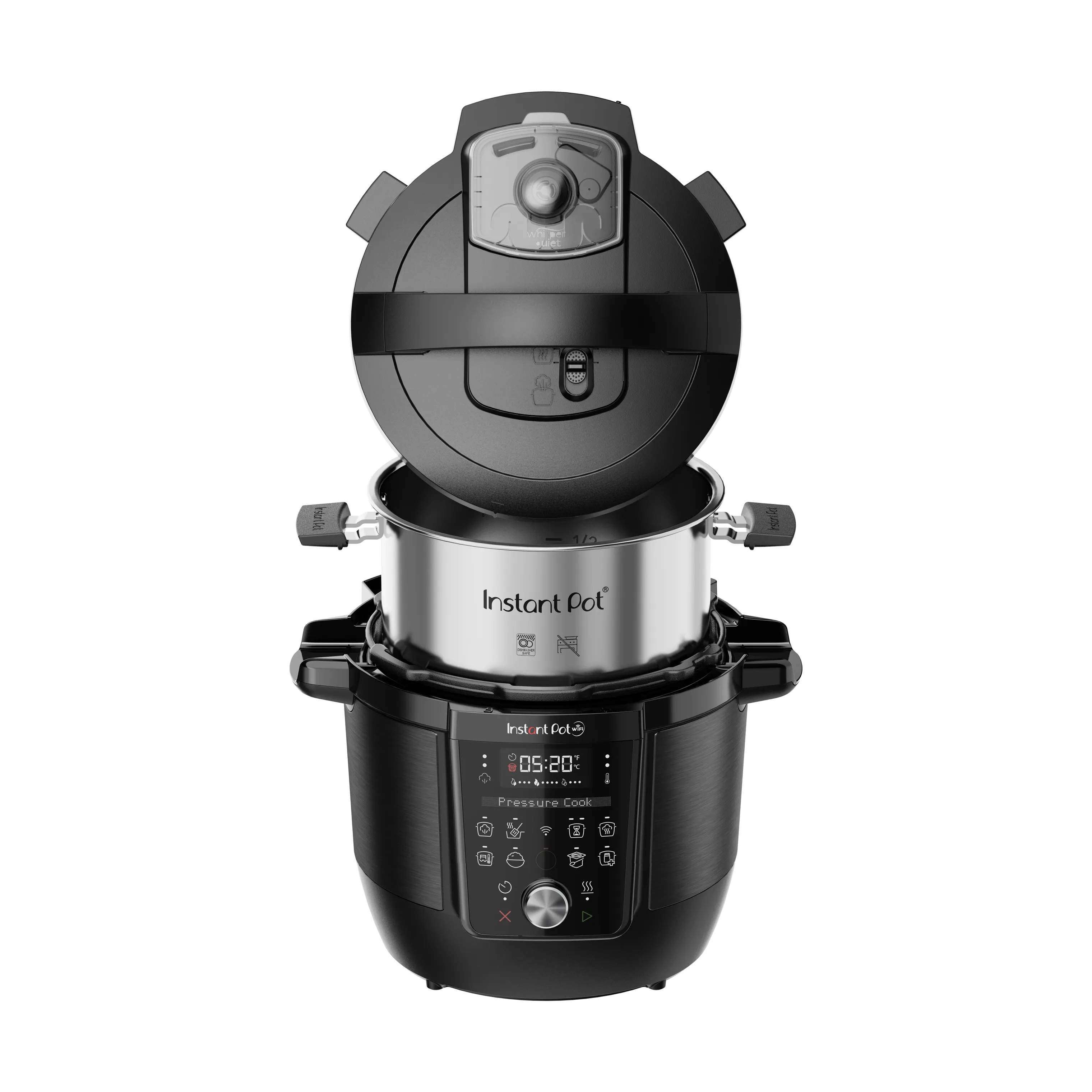 Instant Slowcookere og multicookere Instant Pot Plus Multicooker i Sort, 4