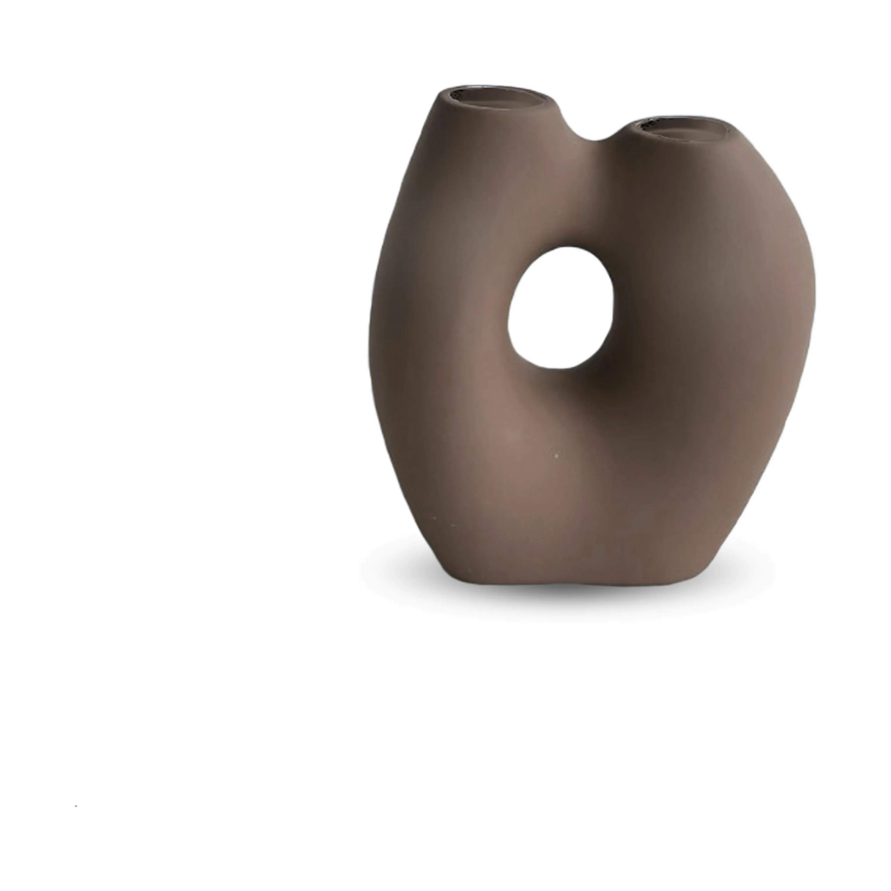 Frodig Vase, hasselnød, large
