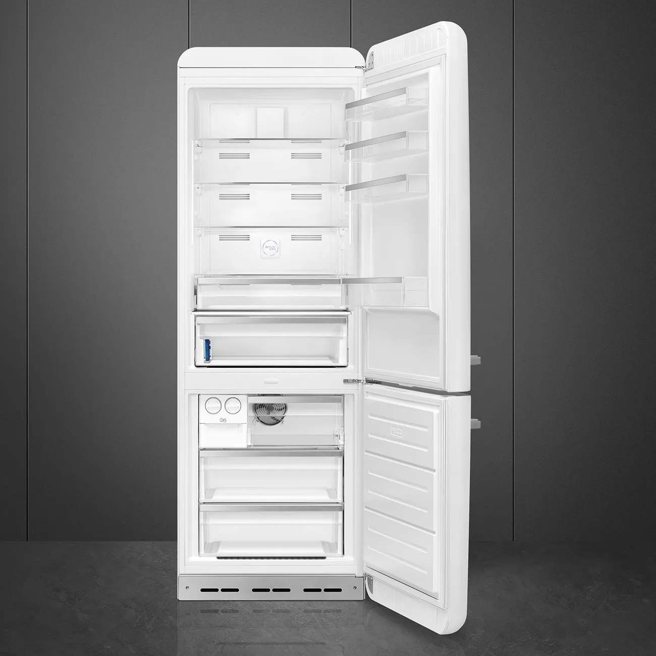 Smeg Køleskabe 50's Style Kølefryseskab i Hvid, 2