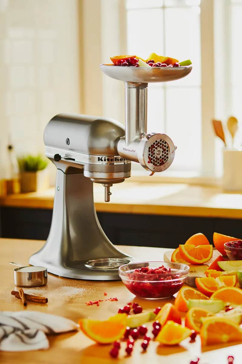 KitchenAid Tilbehør til røremaskiner Artisan Kødhakker - 9 dele i Stål, 3