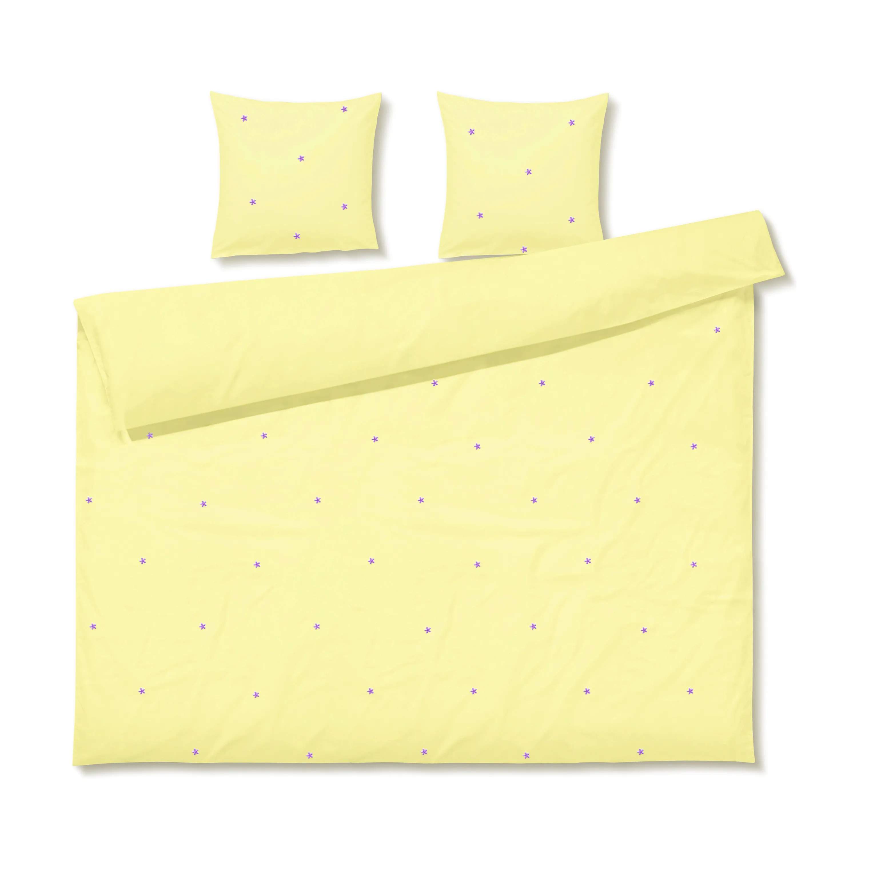 Juna Sengetøj Daisy Sengetøj i Gul, B200 x L220 cm, 1