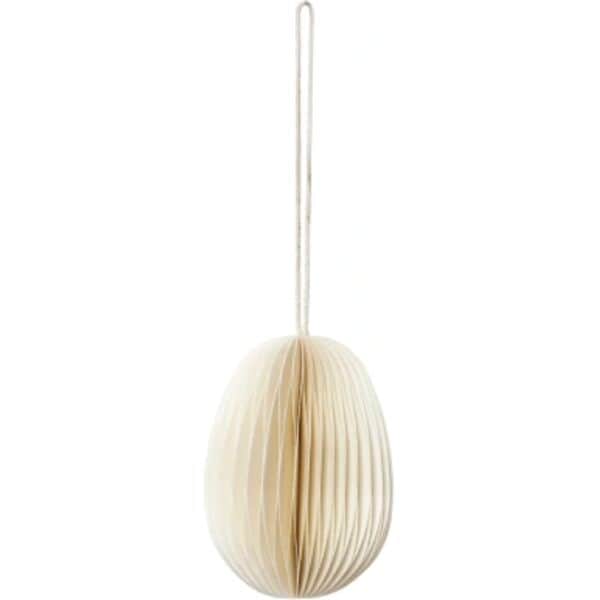 Broste Copenhagen Påskeæg og ophæng Megan Papir Ornament i Hvid, 1