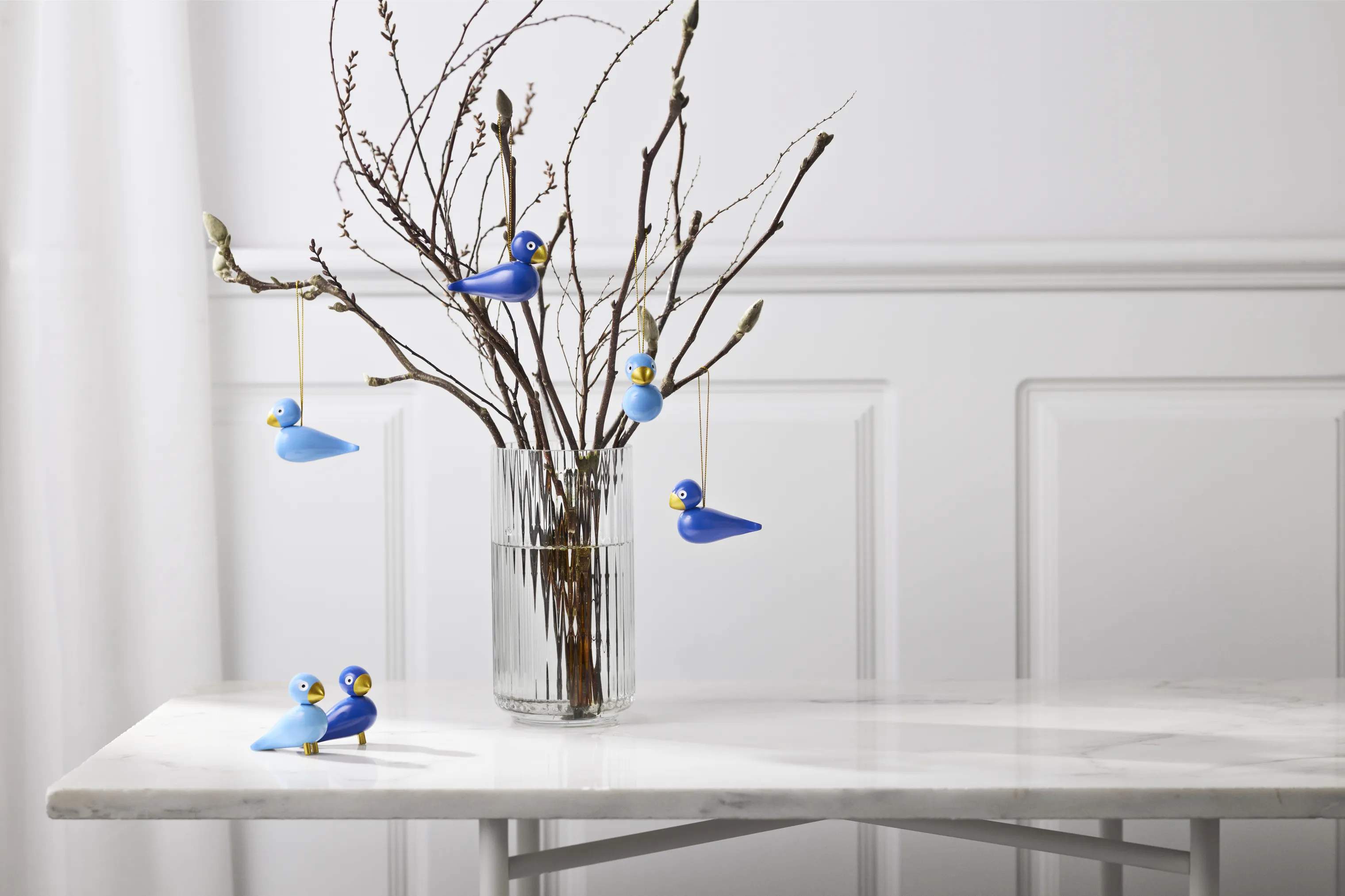 Kay Bojesen Dyrefigurer Birds Fugle 2026 -2 stk. i Blå/Lys Blå, 5