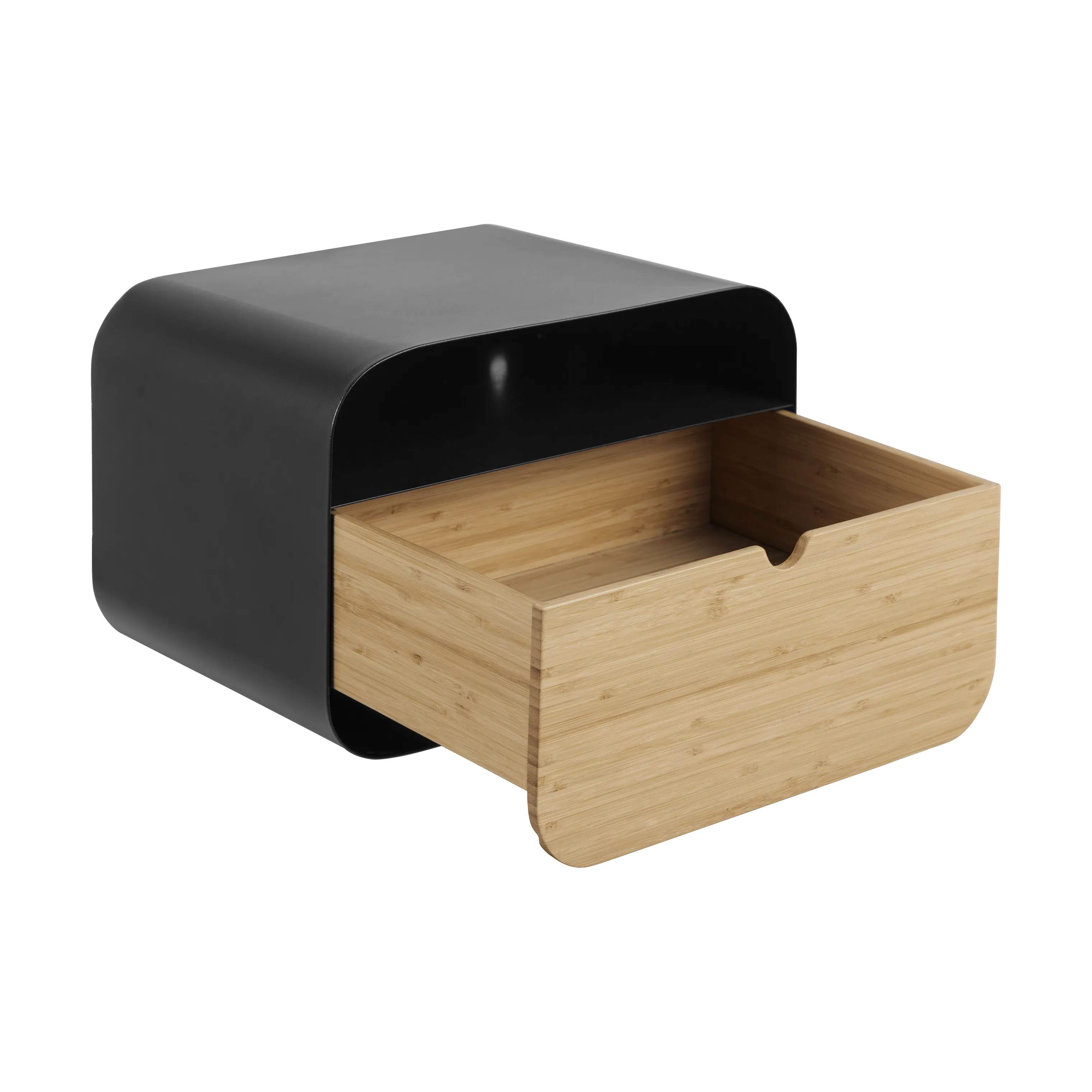 CASA Living Sengeborde Joliet Natbord i Mat sort/natur, 3