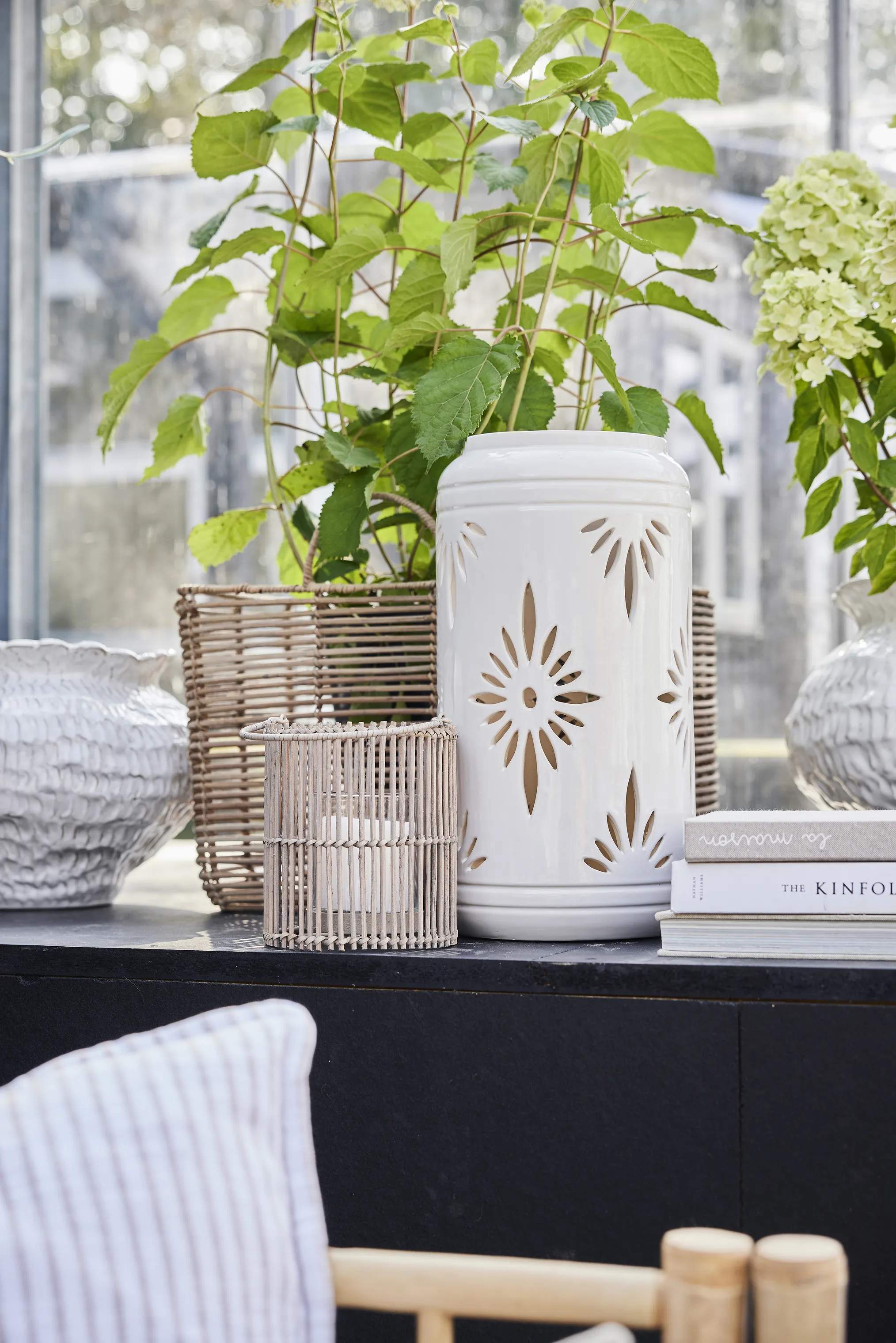 Lene Bjerre Lanterner Hilde Lanterne i Hvid, 39 cm, 2