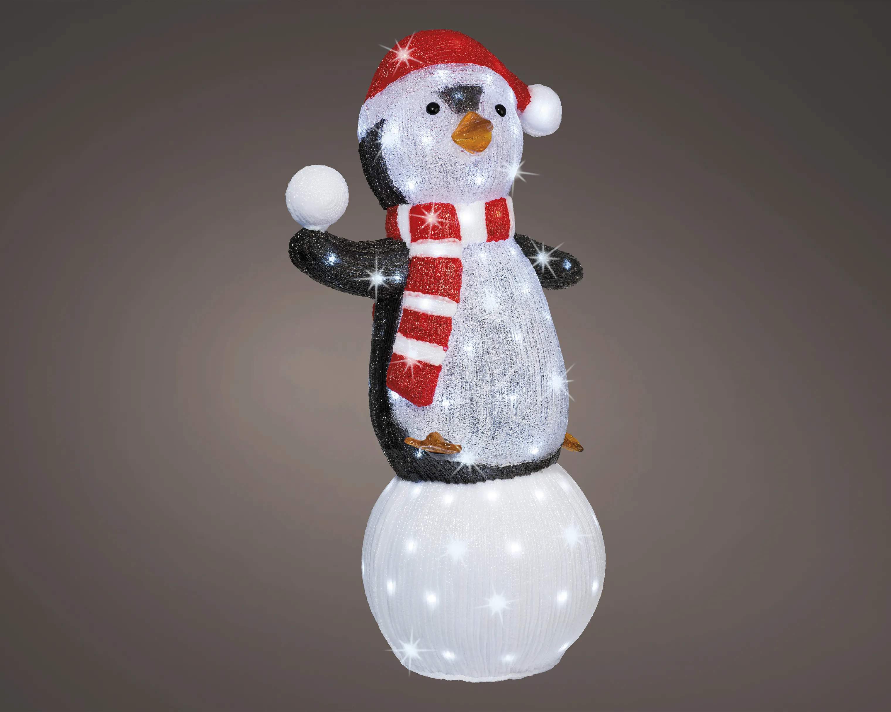 Casa Christmas Lysdekoration LED-figur - Pingvin i 85 cm, 2