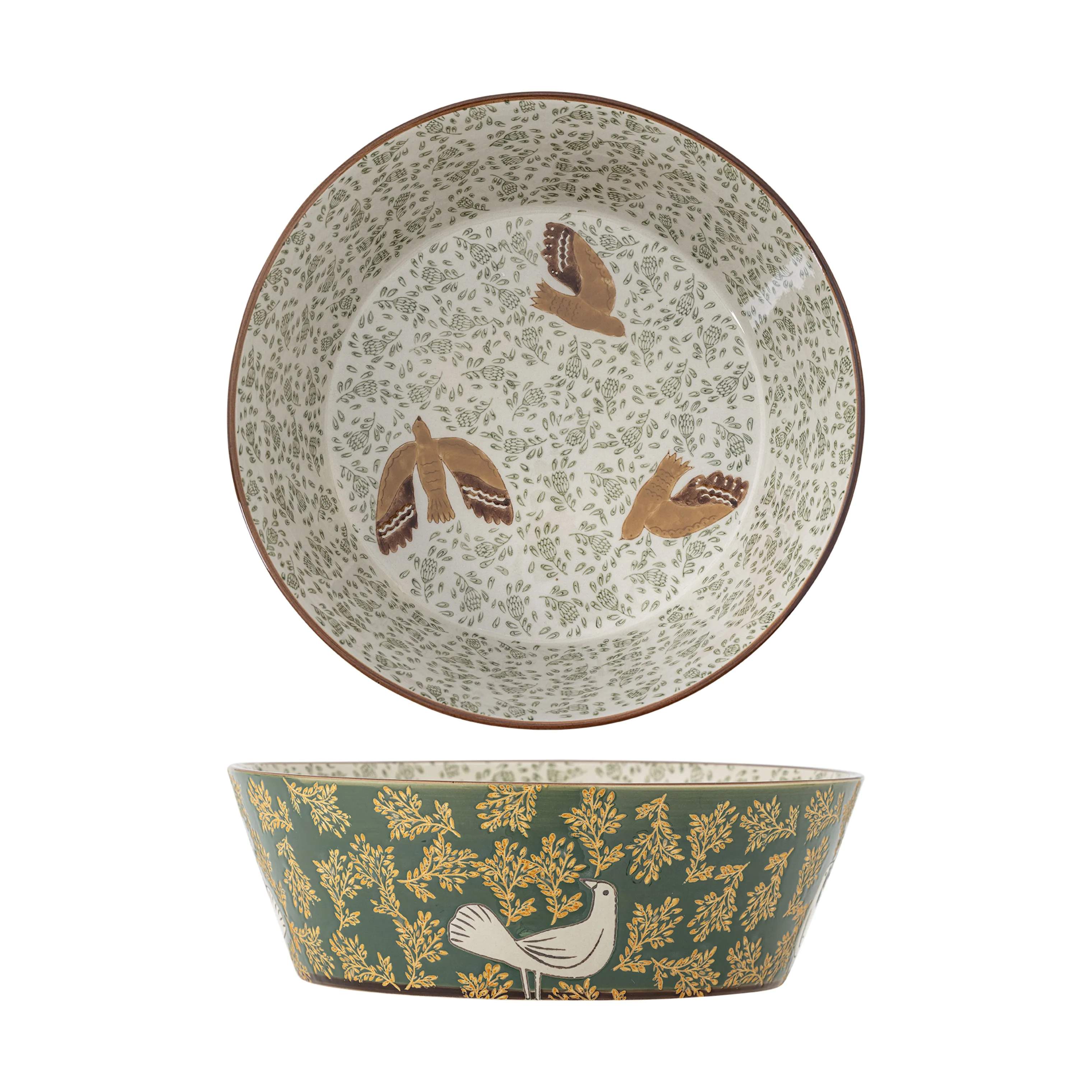 Bloomingville Serveringsskåle Hezha Skål i Grøn, 1