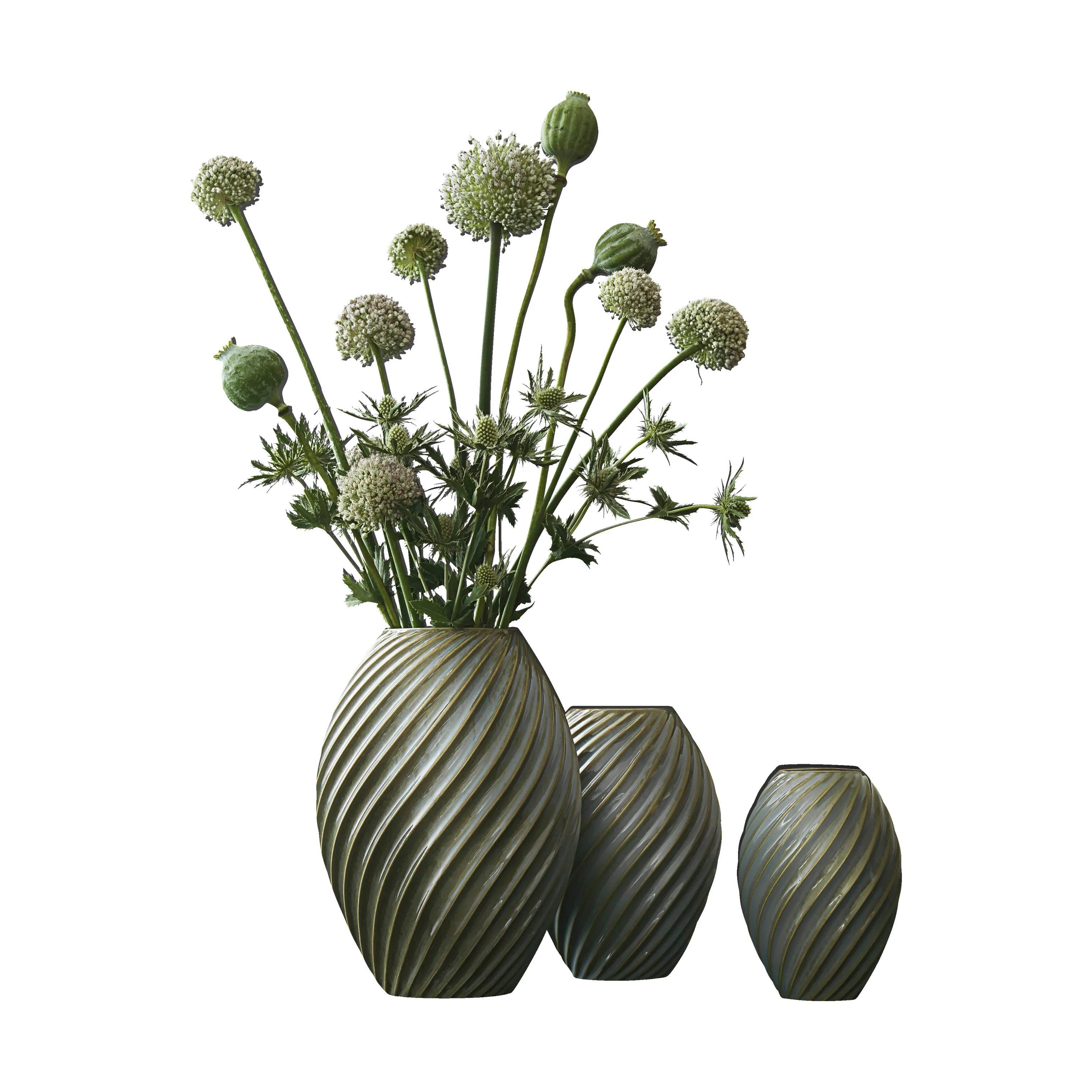 Morsø Vaser River Vase i Gråblå, 16 cm, 2