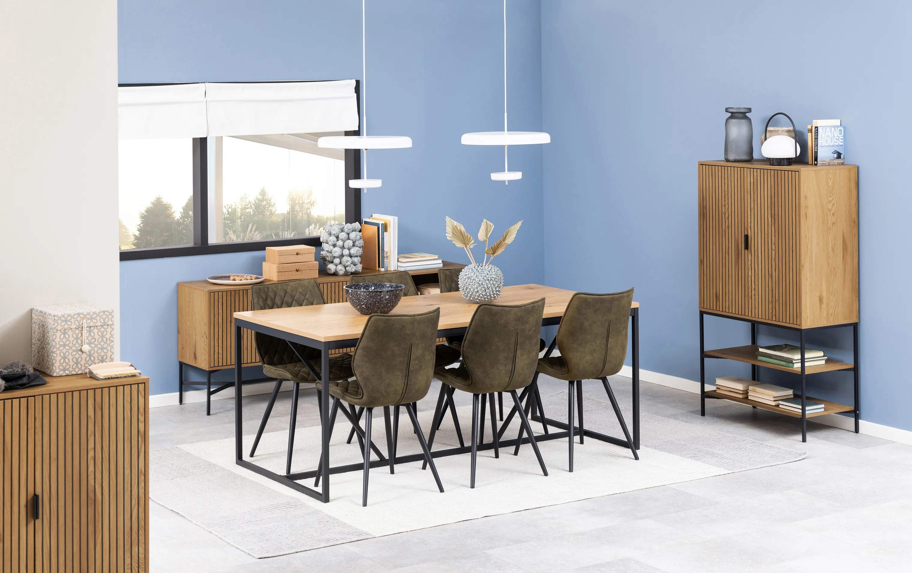 CASA Living Skabe Jaipur Skab i Eg/mat sort, 3