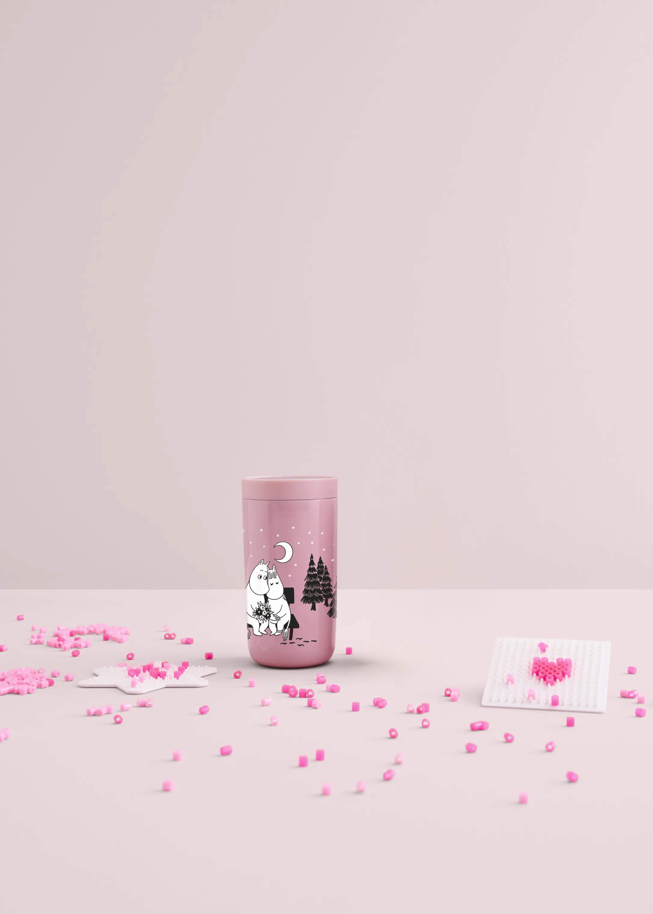 Stelton To go kopper Drink-It To-Go Click Termokop i I Love You, 20 cl, 2